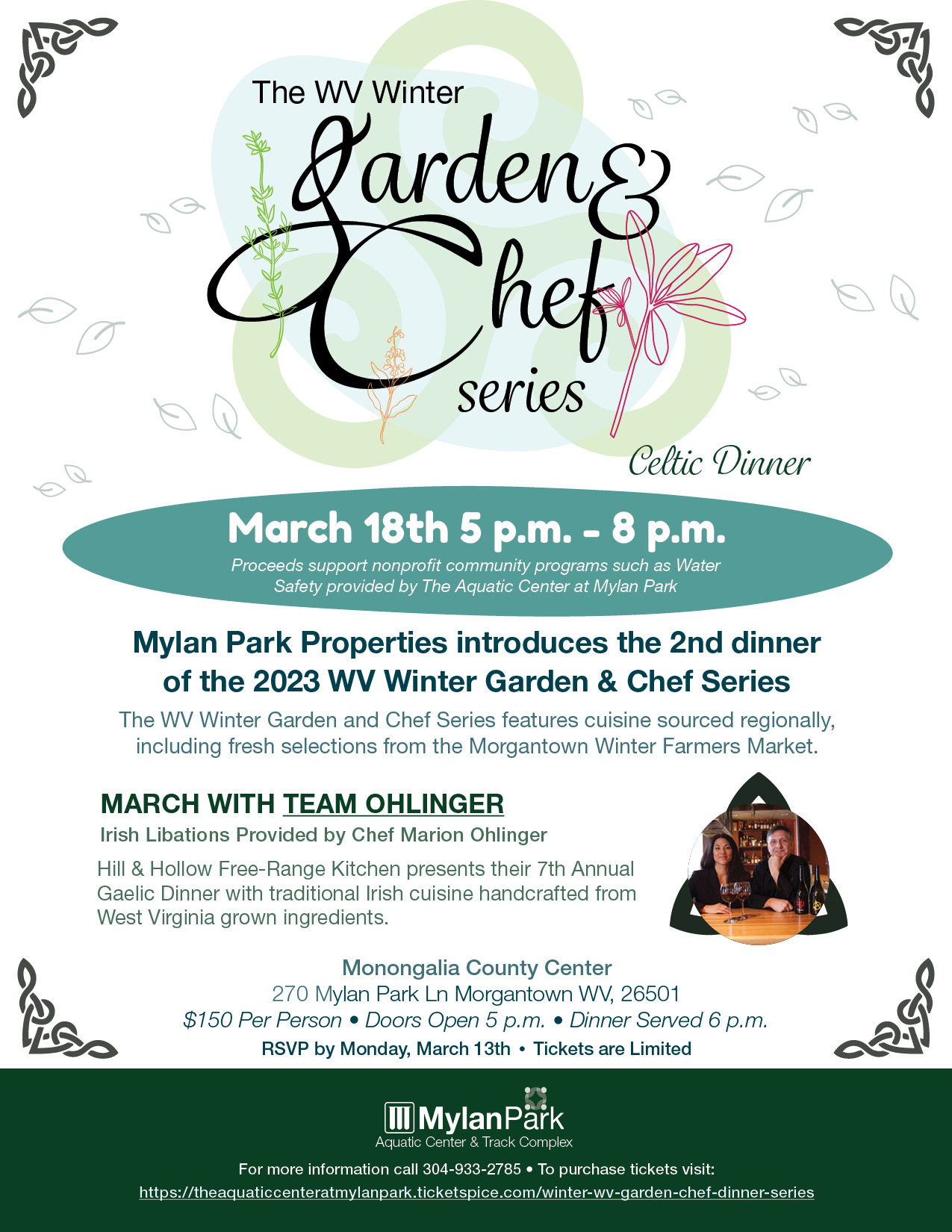 March Garden & Chef Series Flyer Design