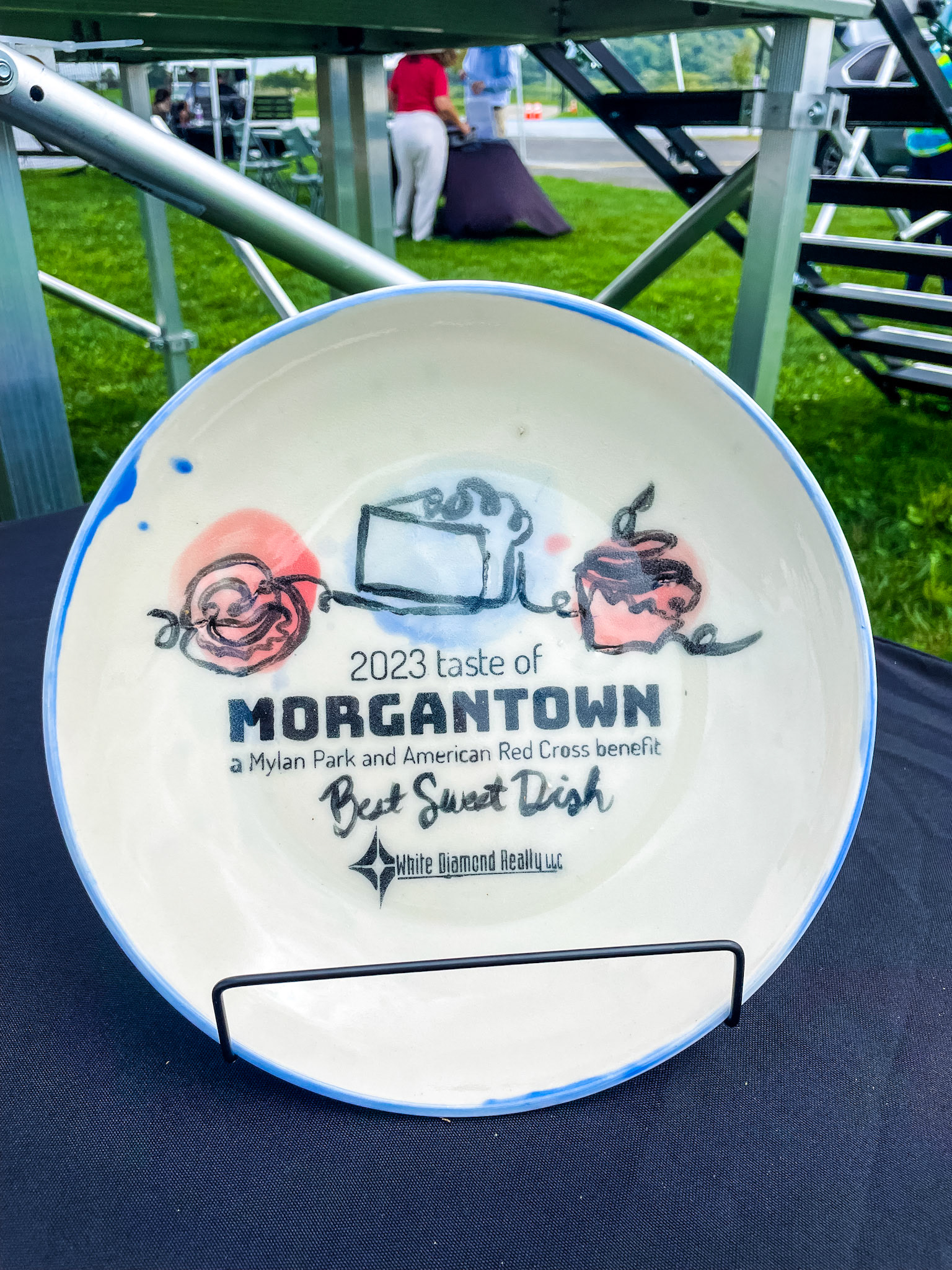 2023 Taste of Morgantown Best Sweet Dish Award Plate