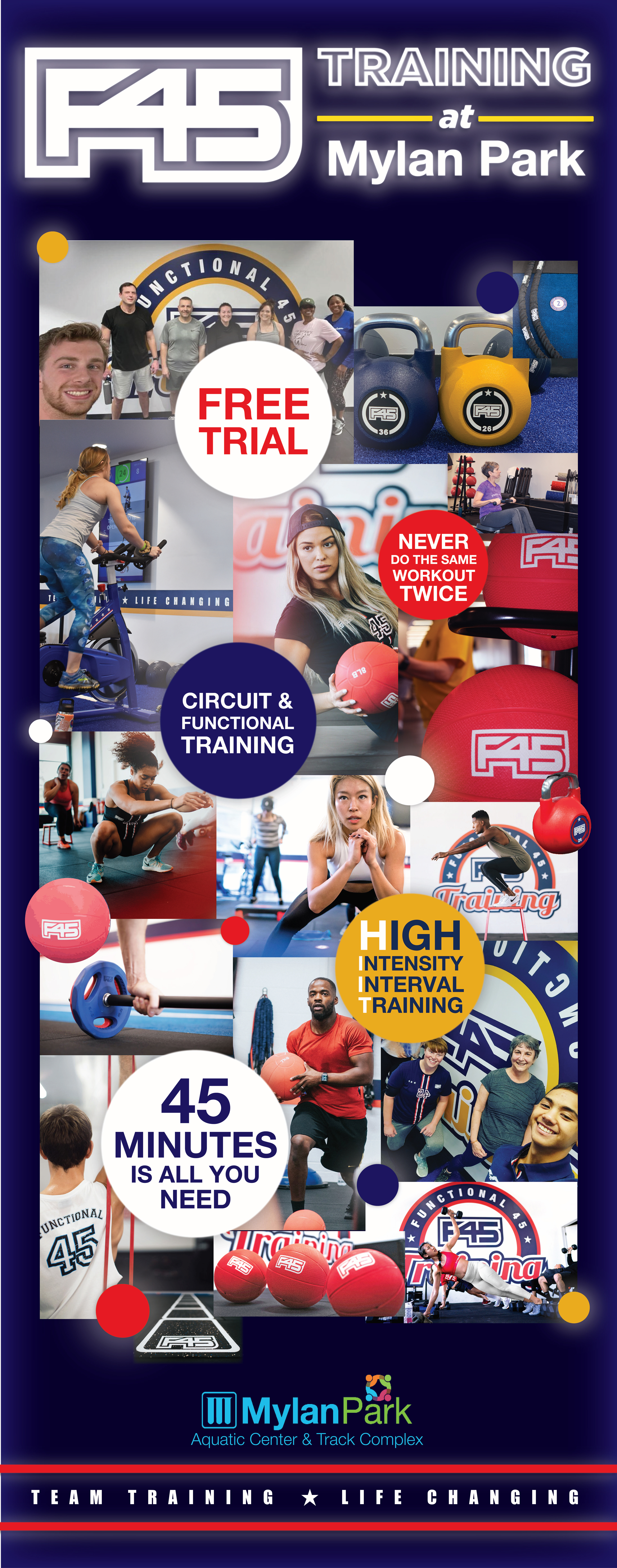 F45 Training at Mylan Park Signage Design