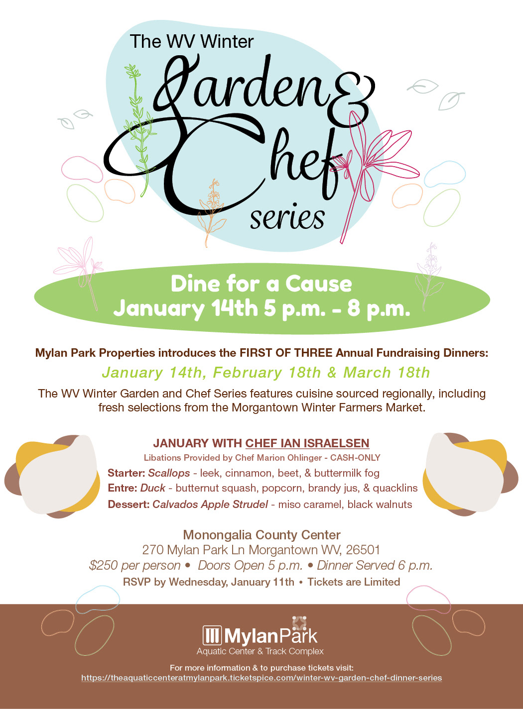 January Garden & Chef Series E-Vite Design
