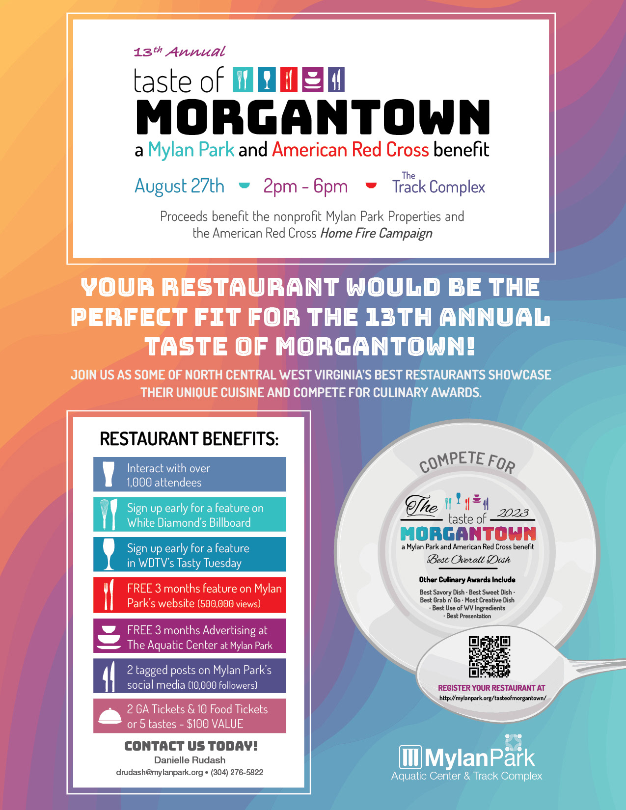 2023 Taste of Morgantown Restaurant Recruitment Flyer
