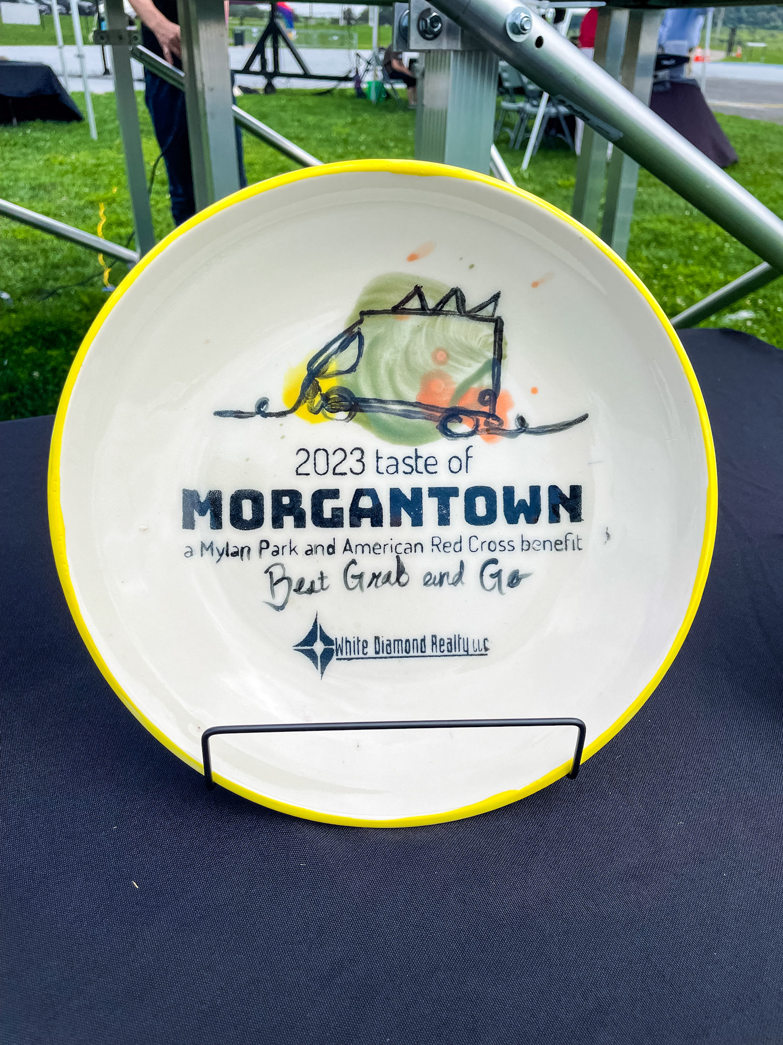 2023 Taste of Morgantown Best Grab and Go Award Plate