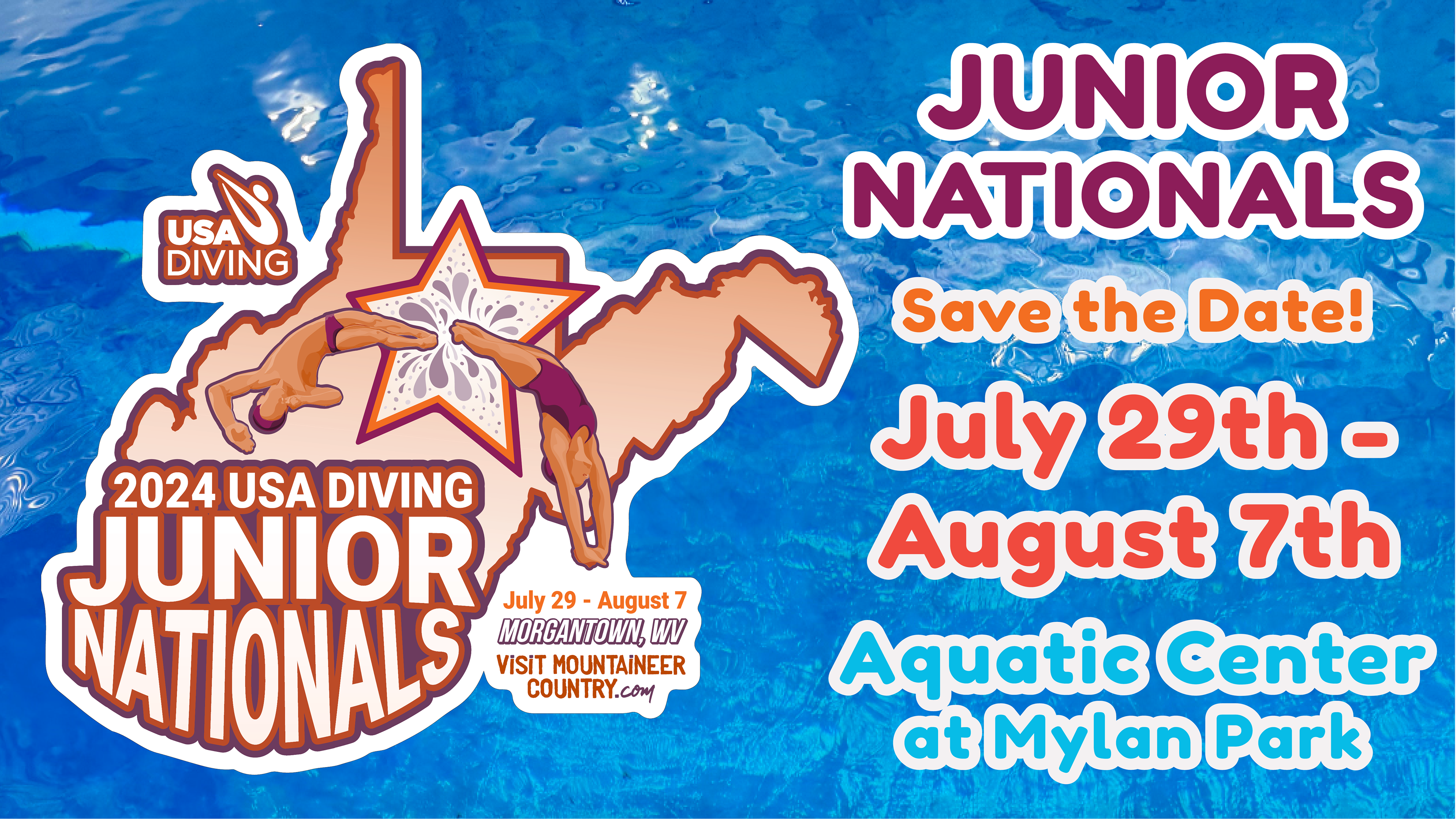 2024 USA Diving Junior Nationals Save the Date REACH Screen Ad