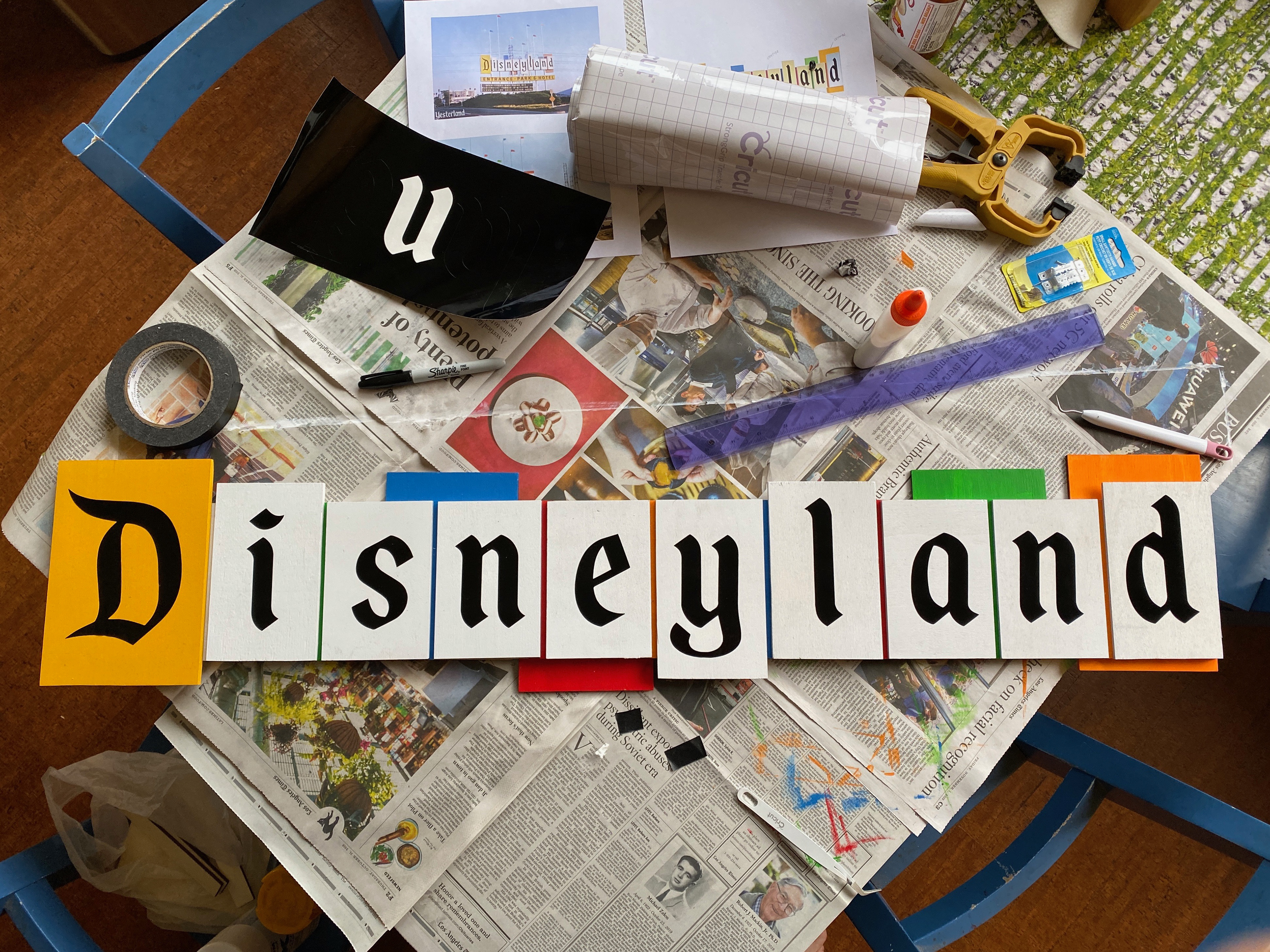 Disneyland sign decoration. Gift.