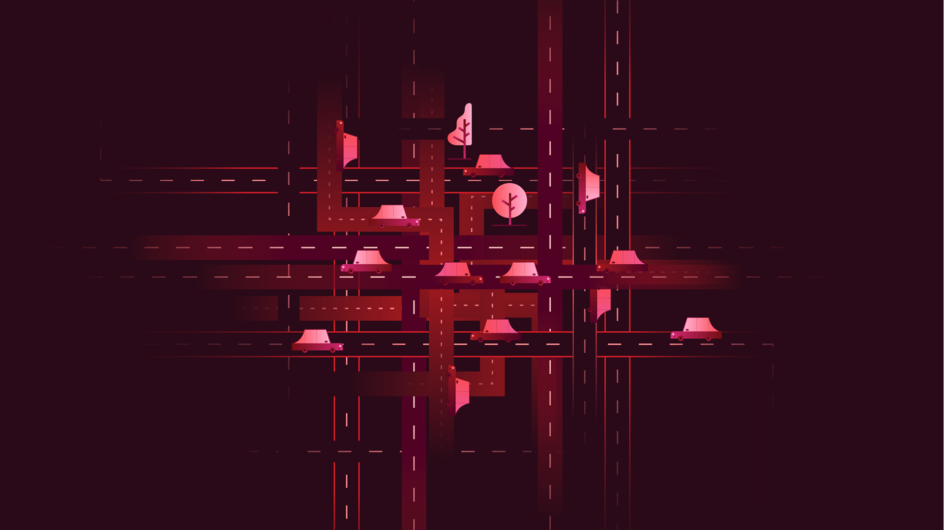 Grid-lock on the roads.