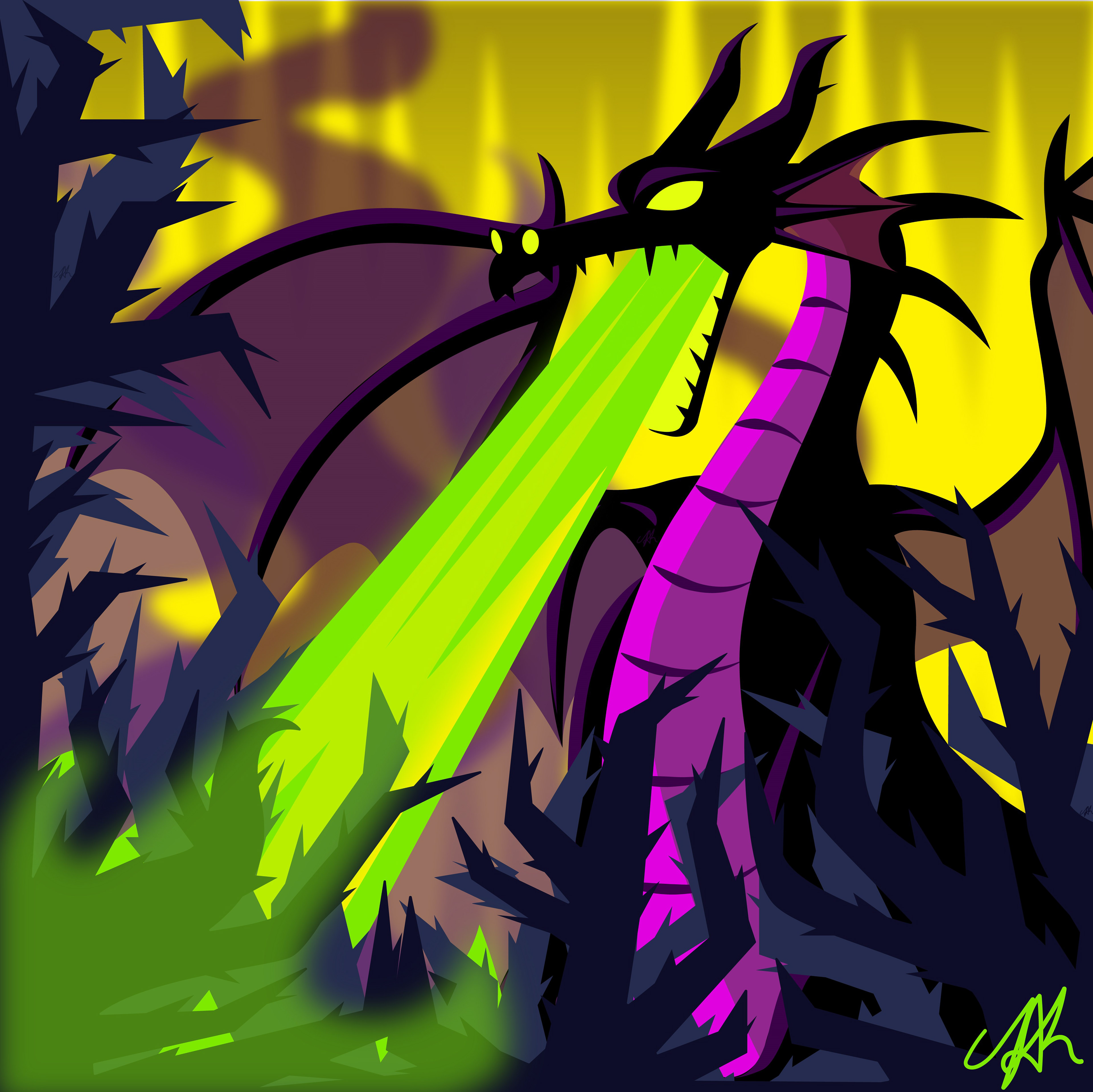 Maleficent in her Dragon form from Sleeping Beauty (1959)