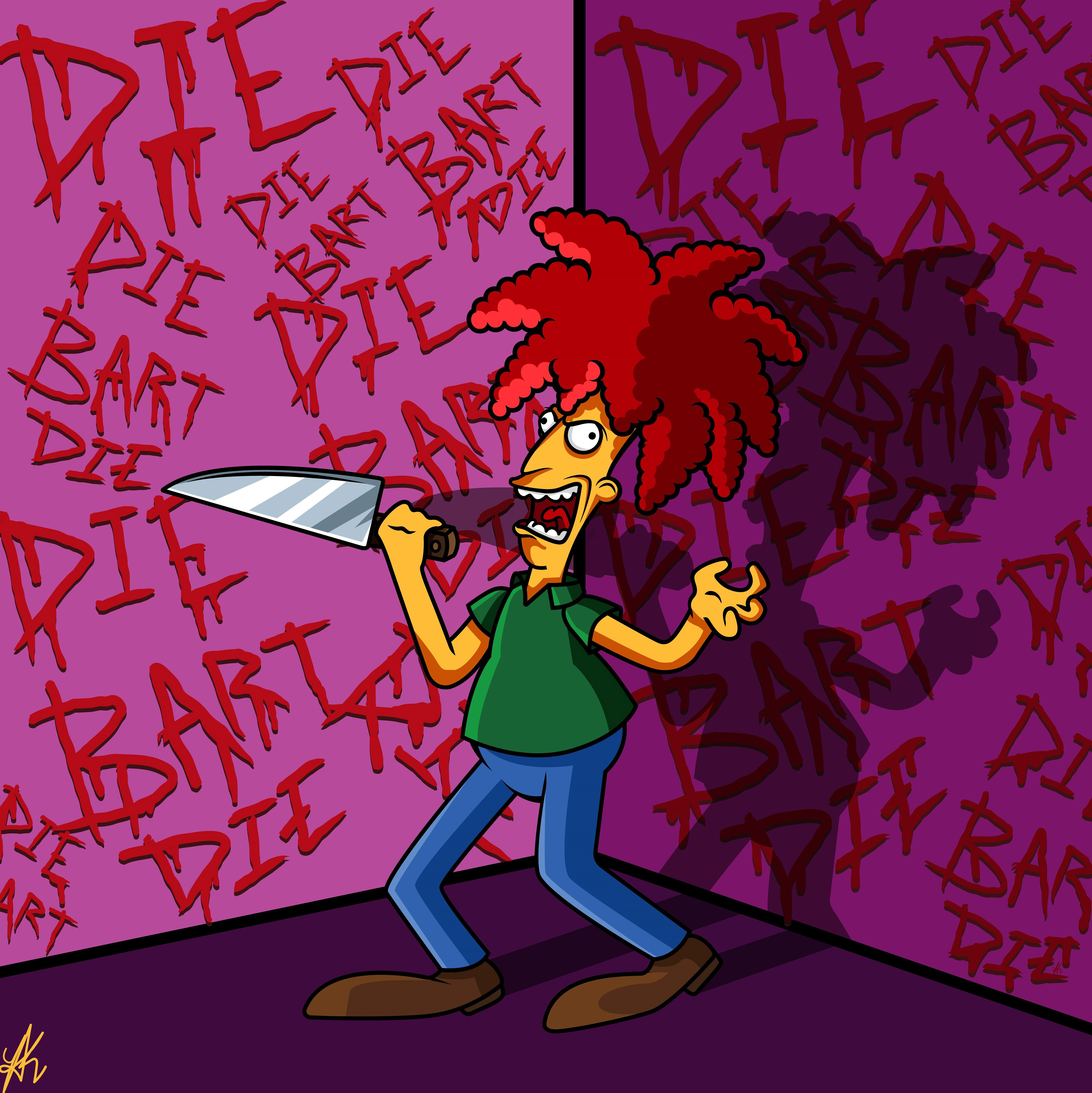 Sideshow Bob from the Simpsons television show (1989)