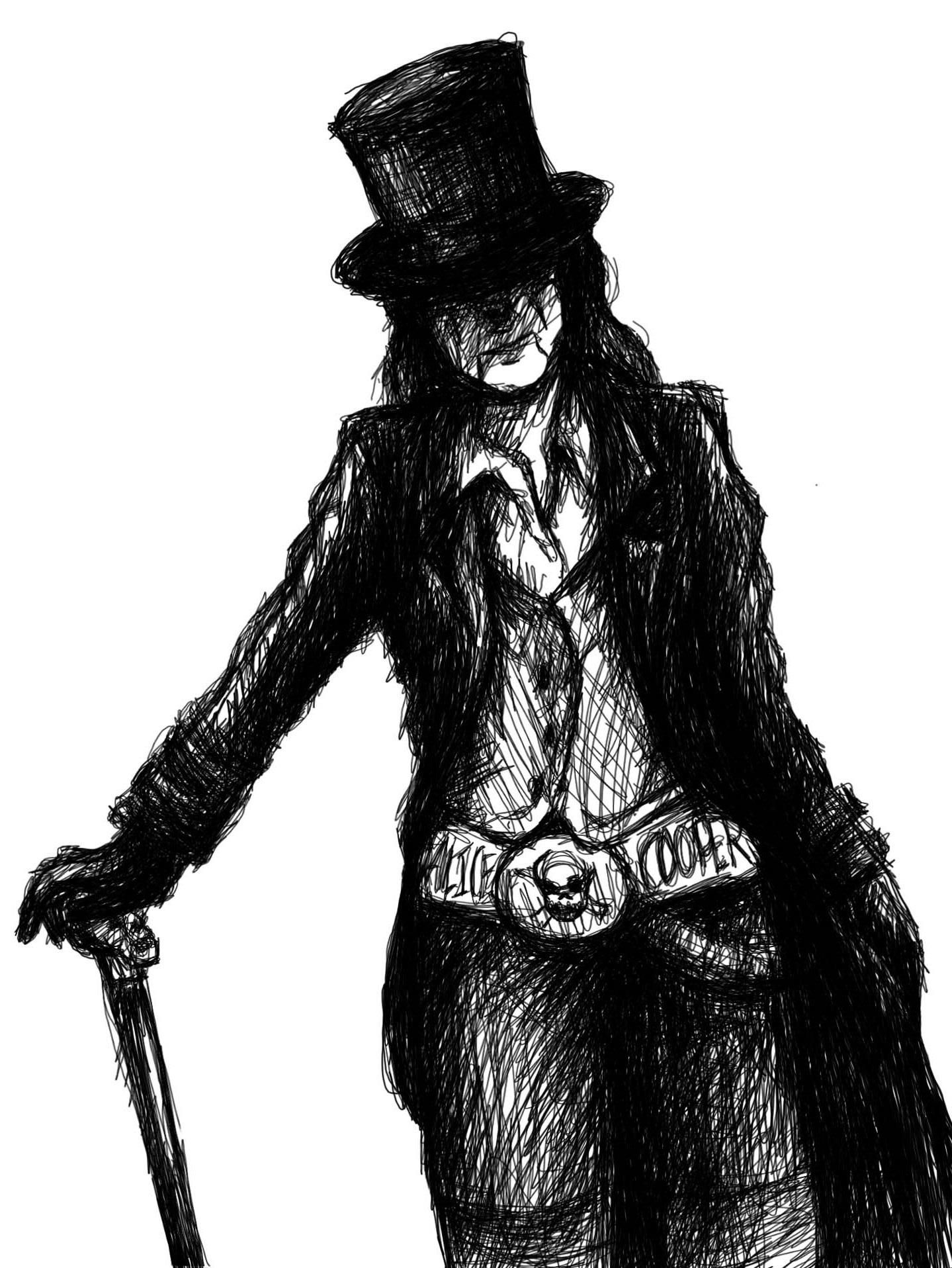 2021 Alice Cooper Digital Sketch