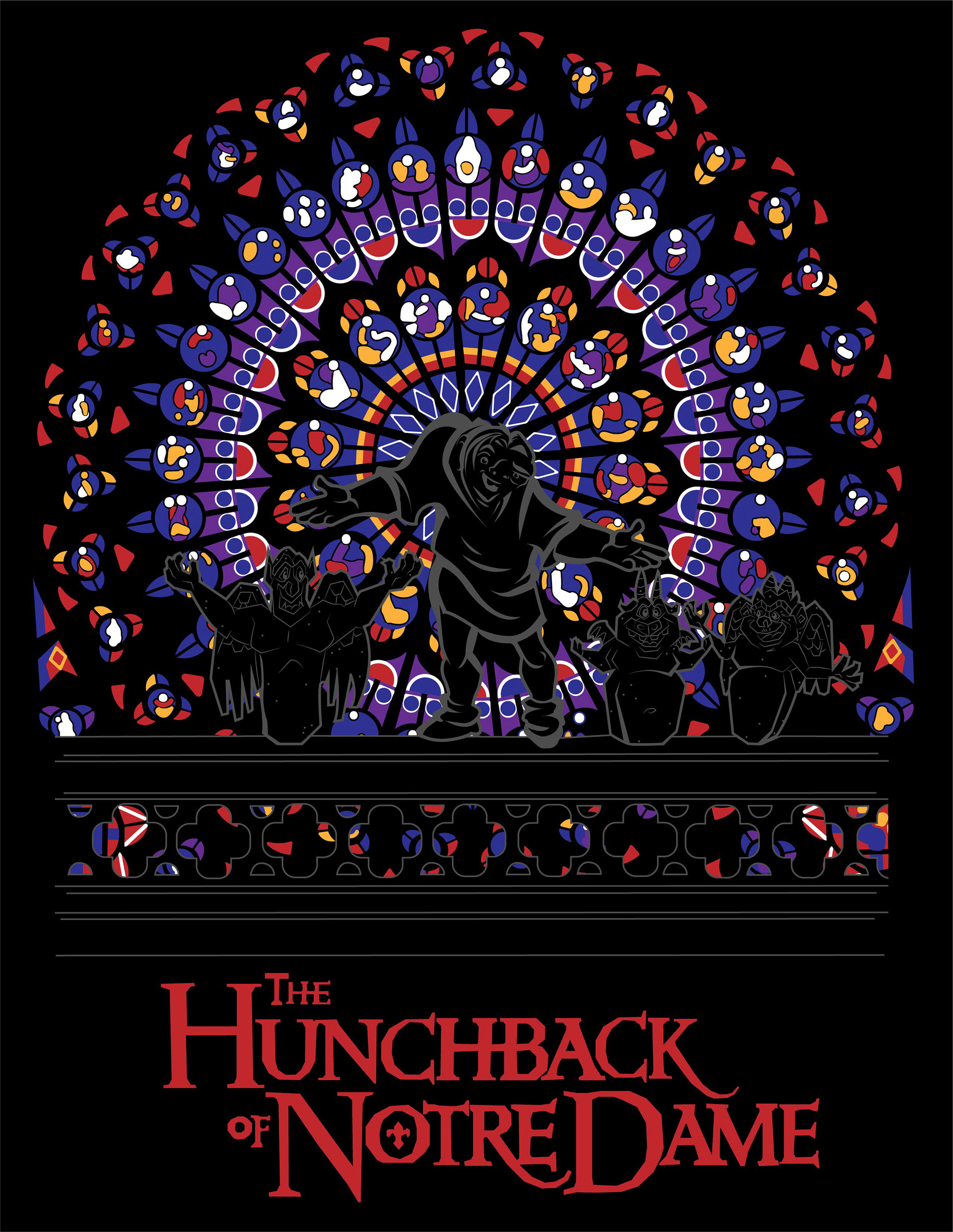 Quasimodo, Hugo, Lavern, and Victor from The Hunchback of Notre Dame (1996)