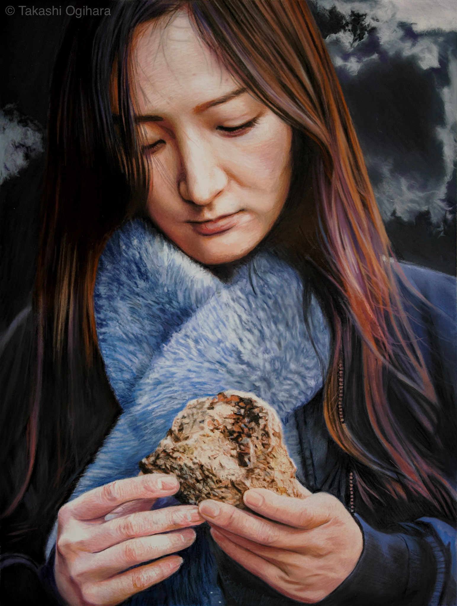 Today 26: Not a Moonstone / 11 April 2025 Pastelmat 650mm✕488mm