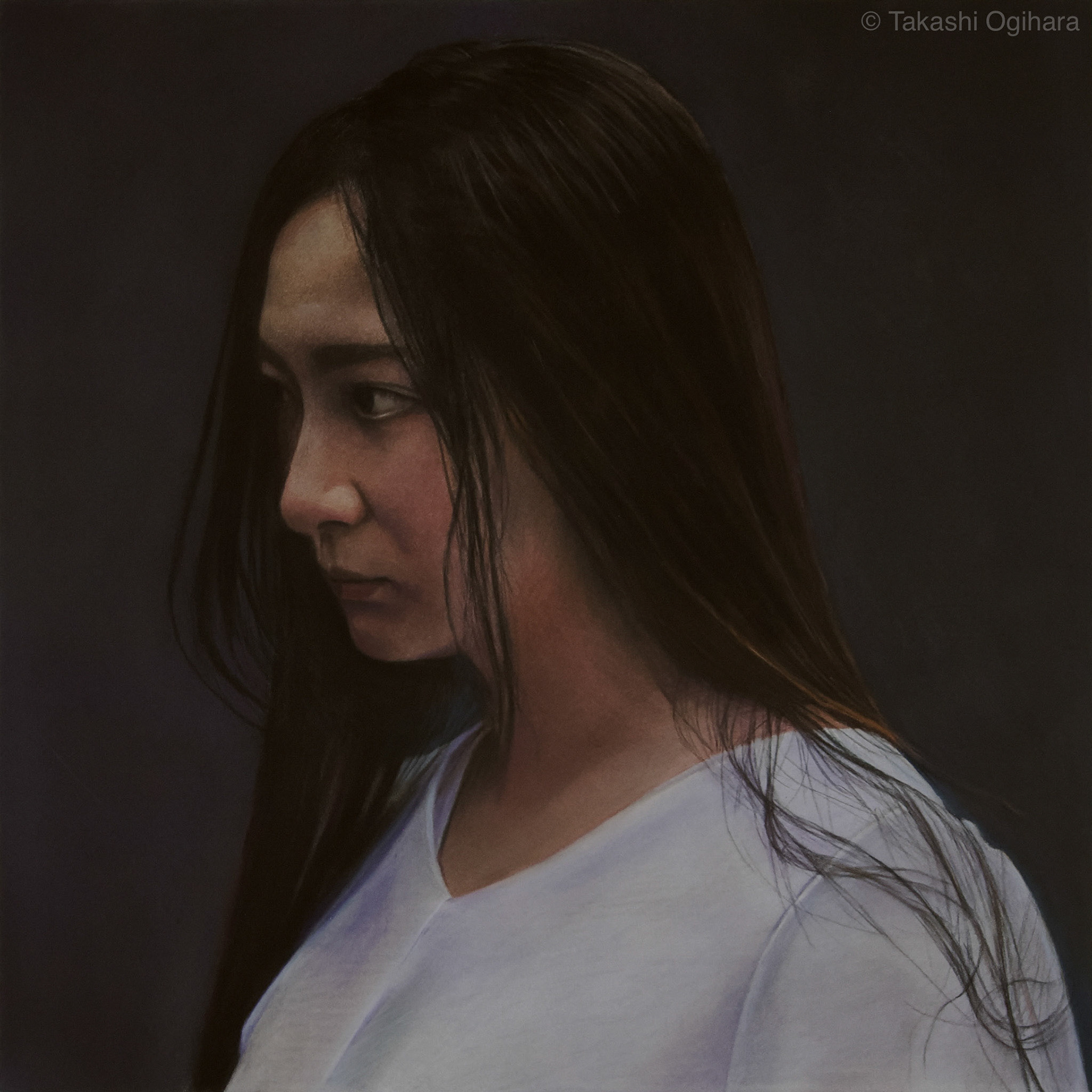 Today 18/my square daughter1: 10 July 2024 Pastelmat 488mm✕488mm