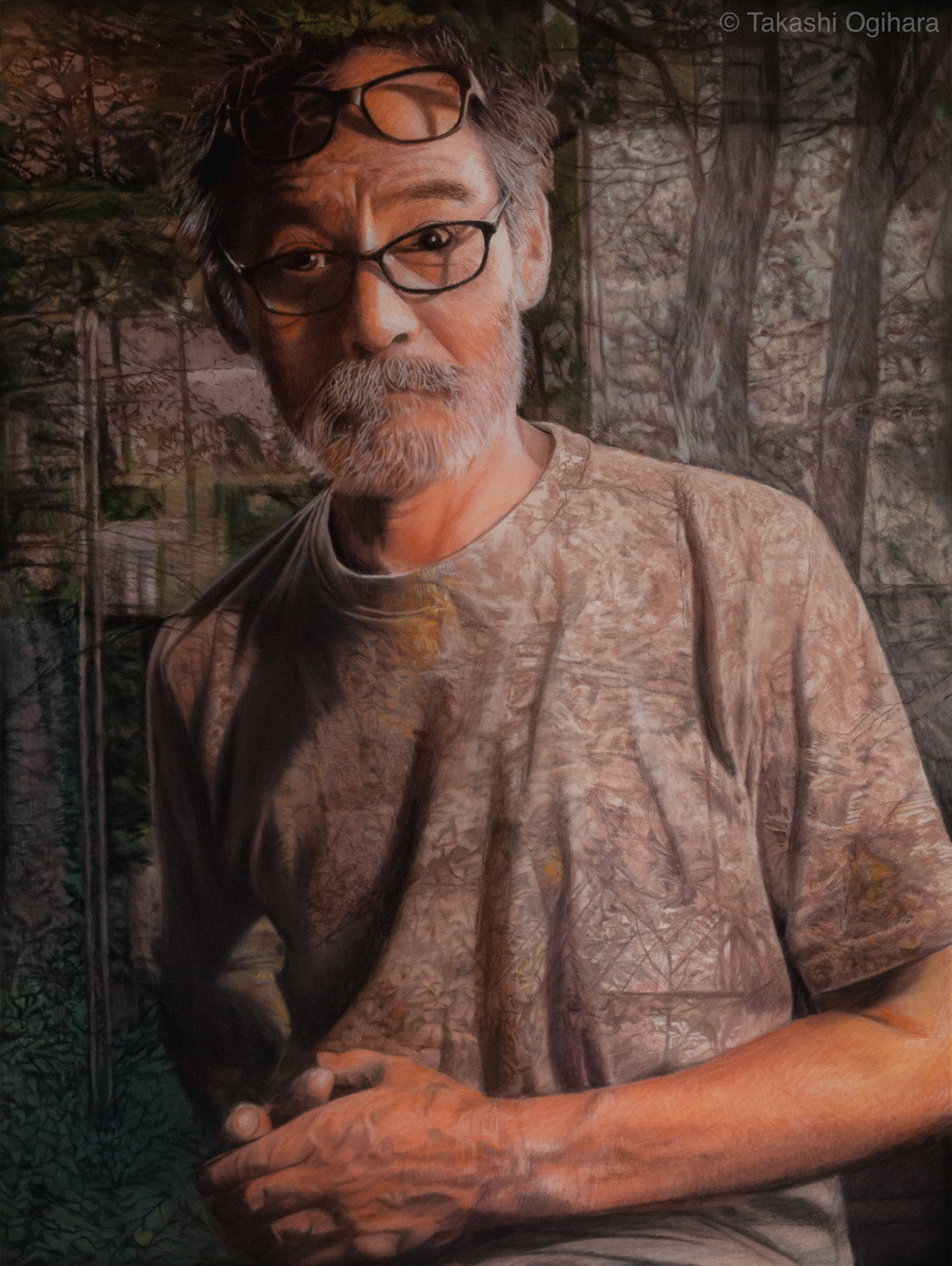 His kitchen, his forest:3 December 2024 Pastelmat 650mmH✕488mmW