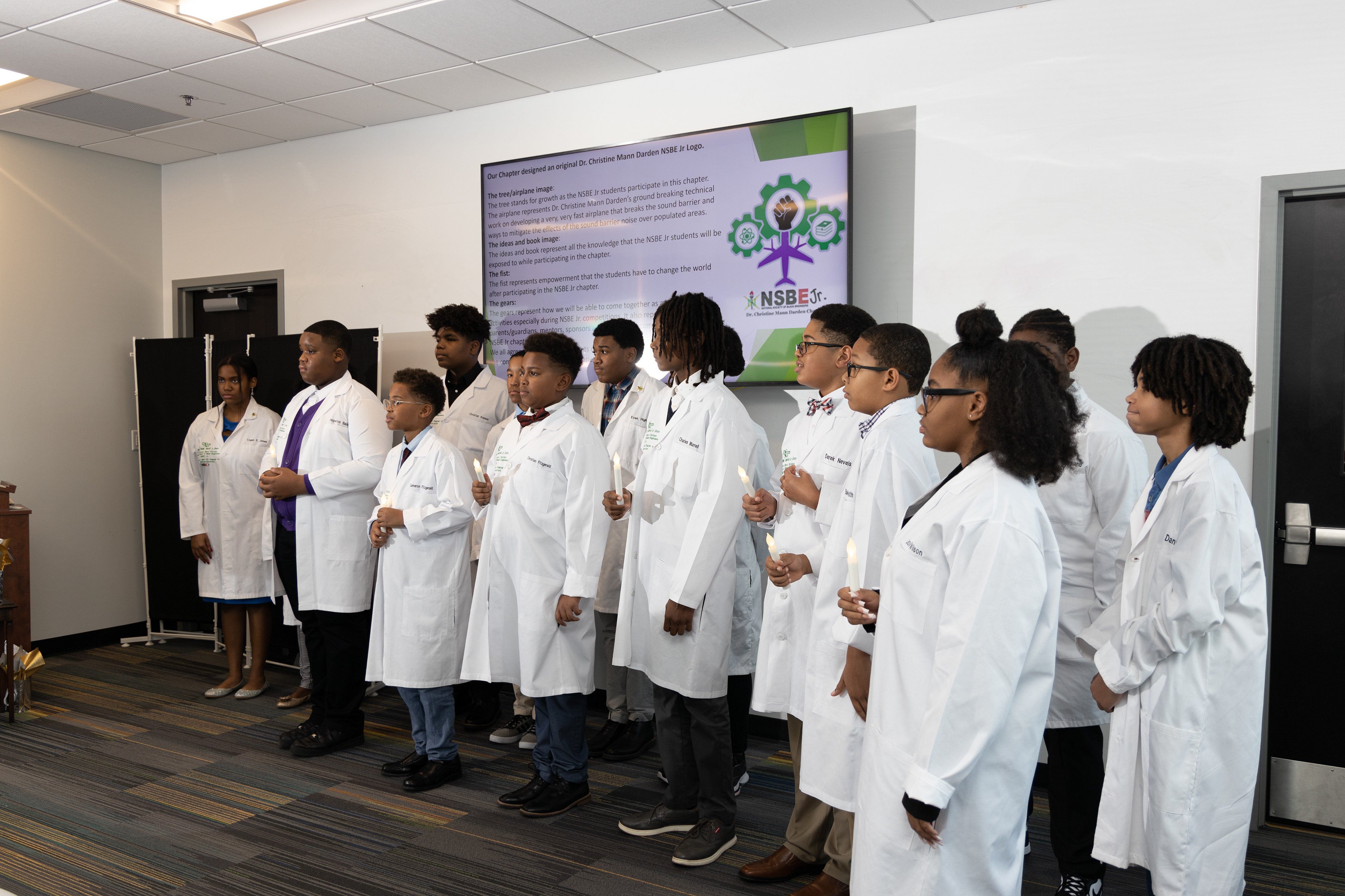 National Society of Black Engineers Jr. White Coat Ceremony