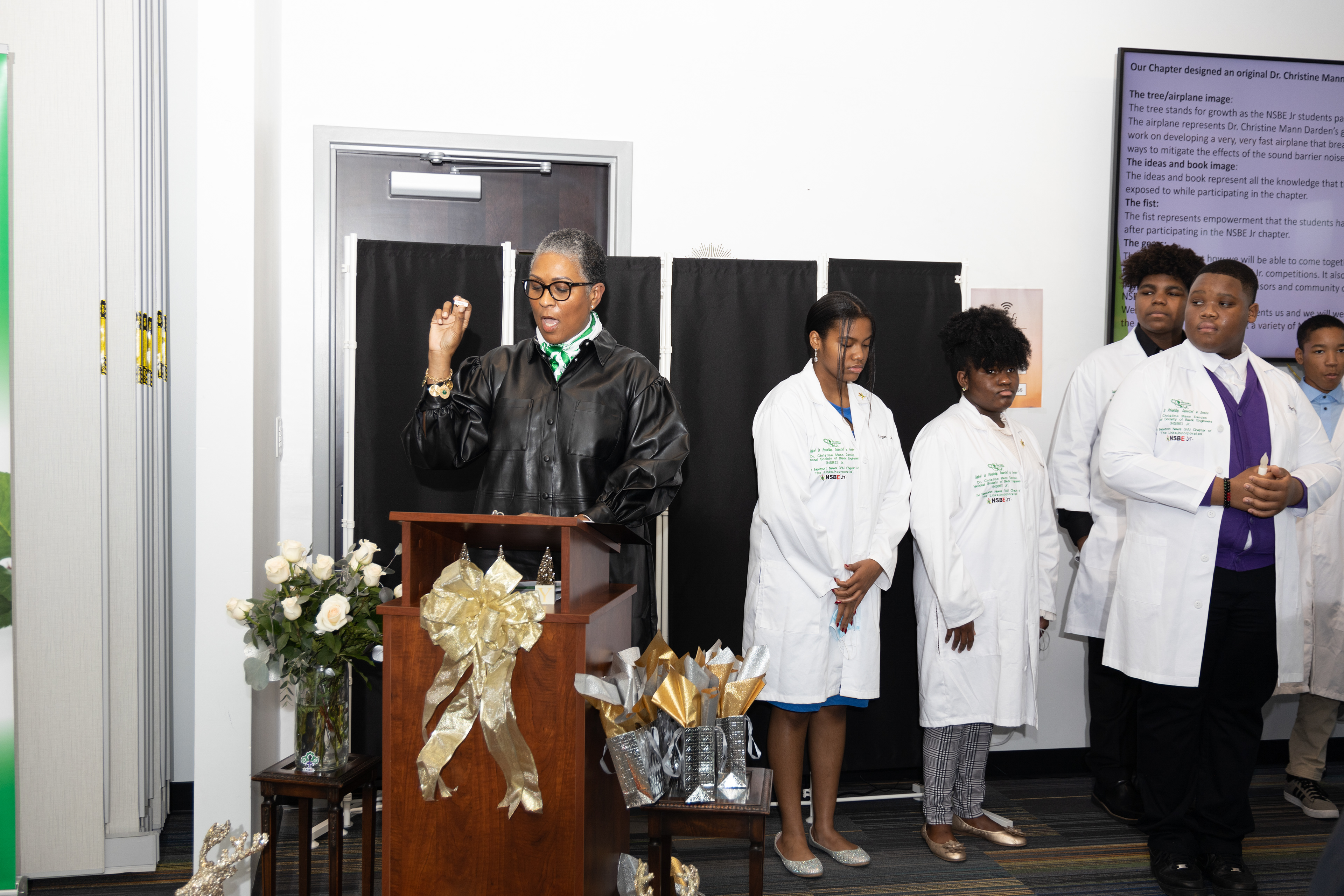 National Society of Black Engineers Jr. White Coat Ceremony