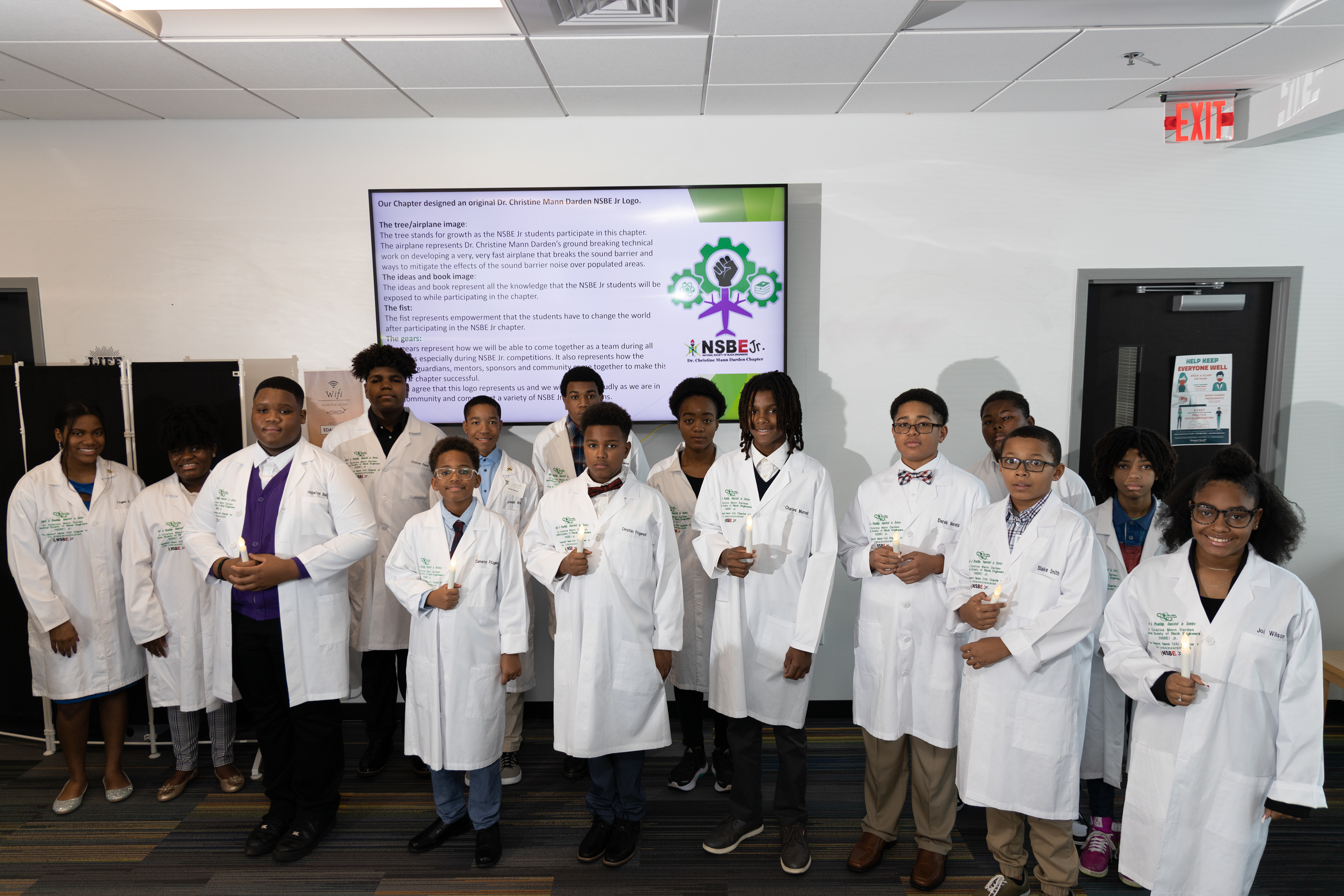 National Society of Black Engineers Jr. White Coat Ceremony