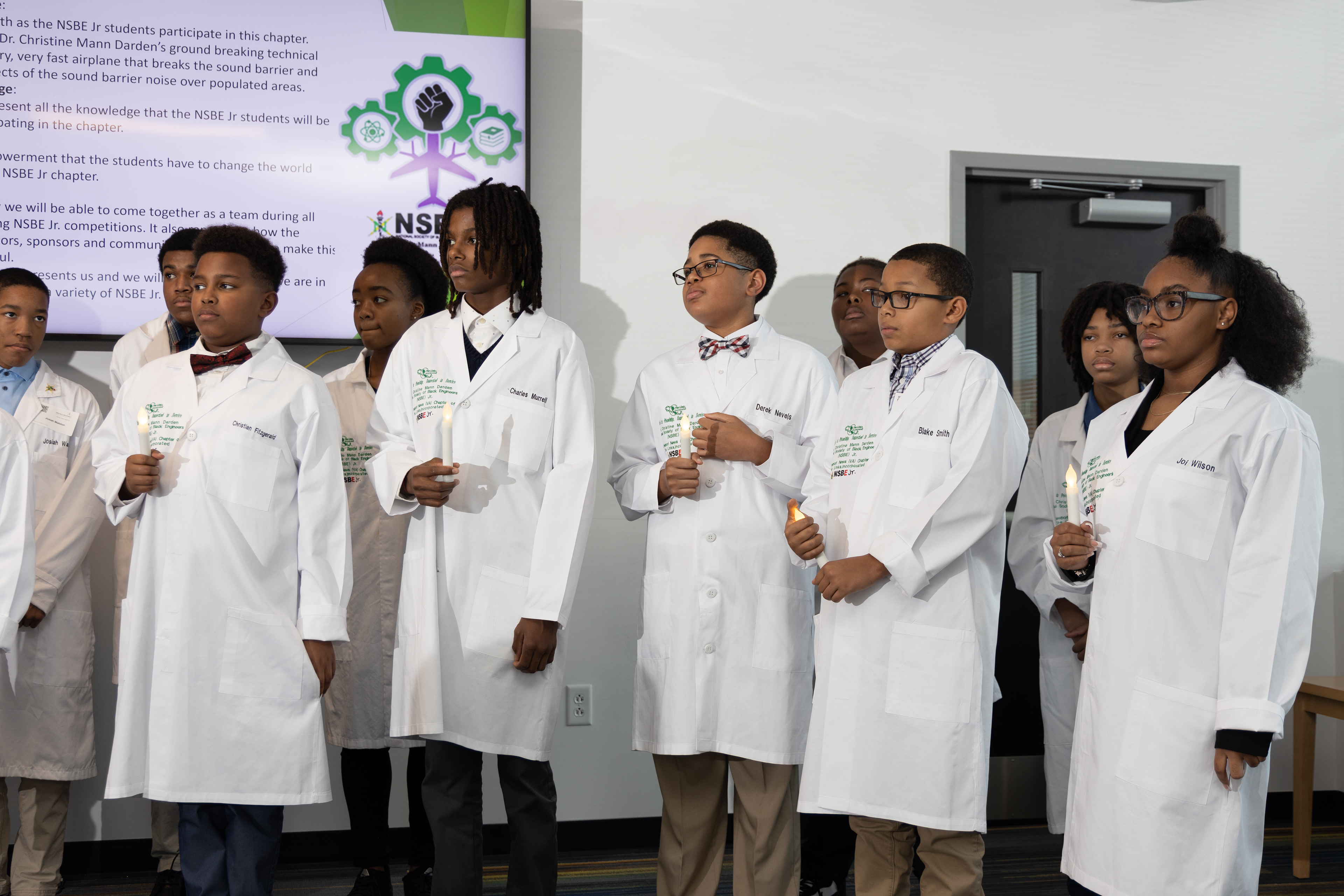National Society of Black Engineers Jr. White Coat Ceremony