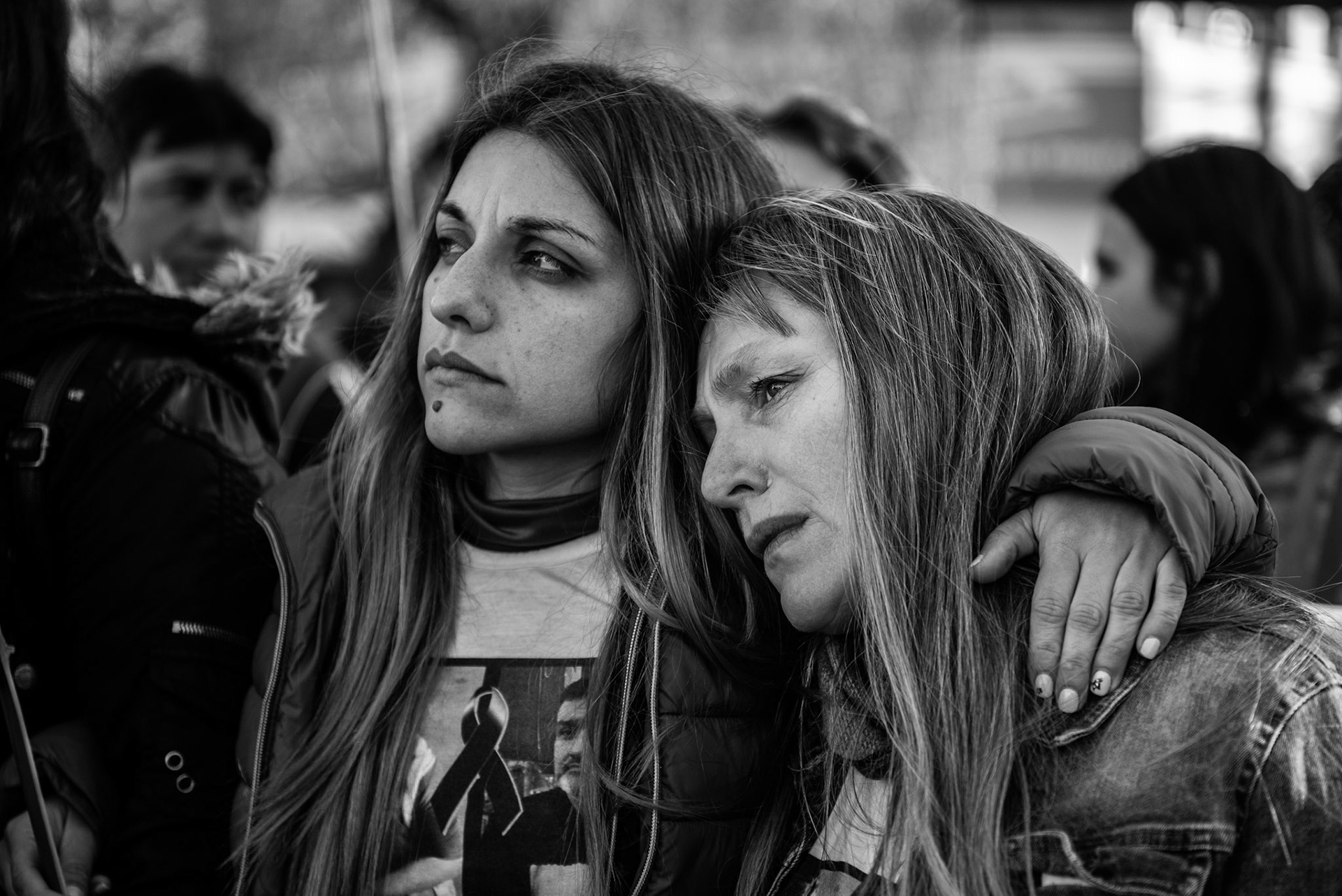 Ceremony honouring Sandra Calamano and Rubén Rodríguez, workers of School 49 who died on August 2nd 2018 due to an explosion in the building.