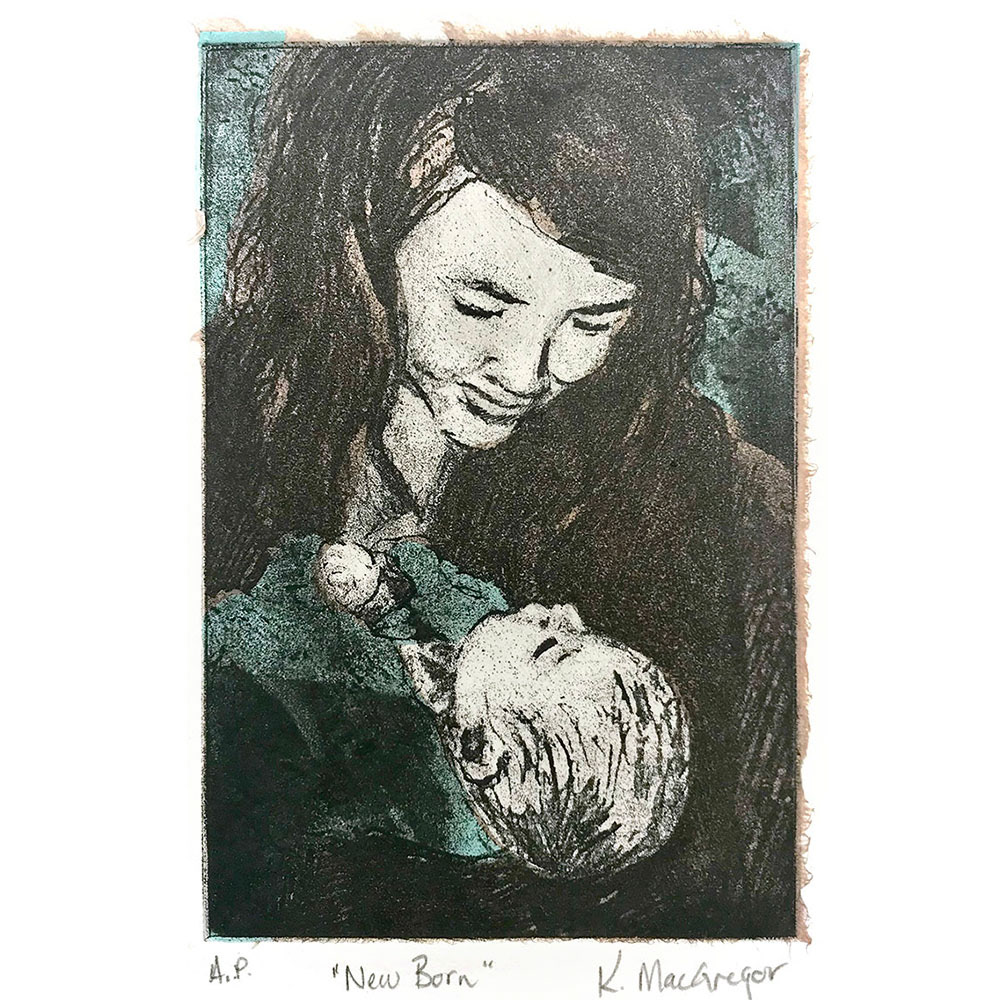 Intaglio with Chine Colle