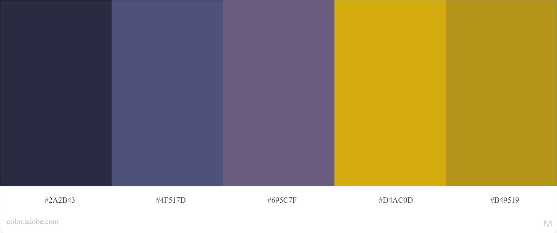 Brightley Burning Adobe color palette