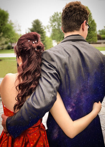 Digital Edit: Star-Crossed Couple (Photoshop)