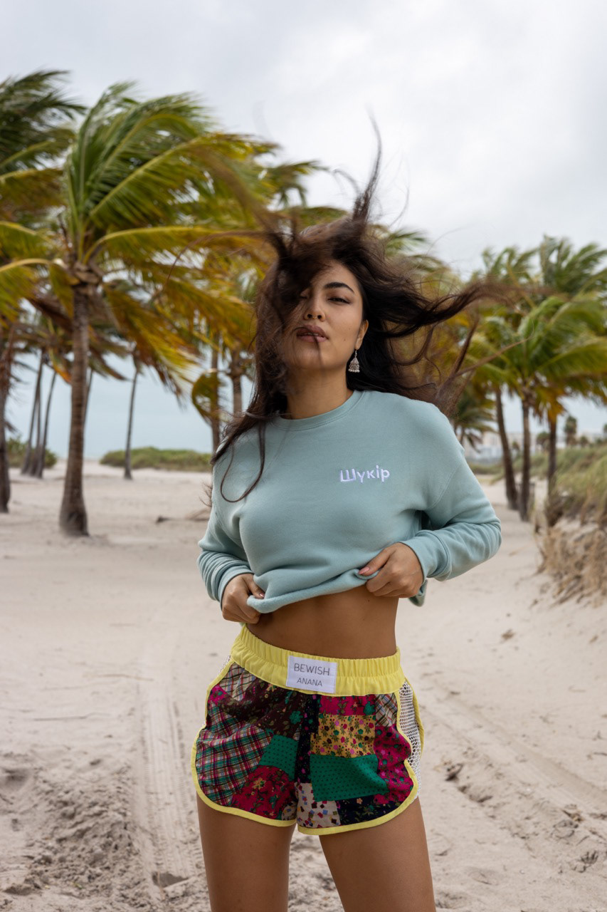 Assiya Mukanova models for Hi in Key Biscayne photography by Johnny Michael