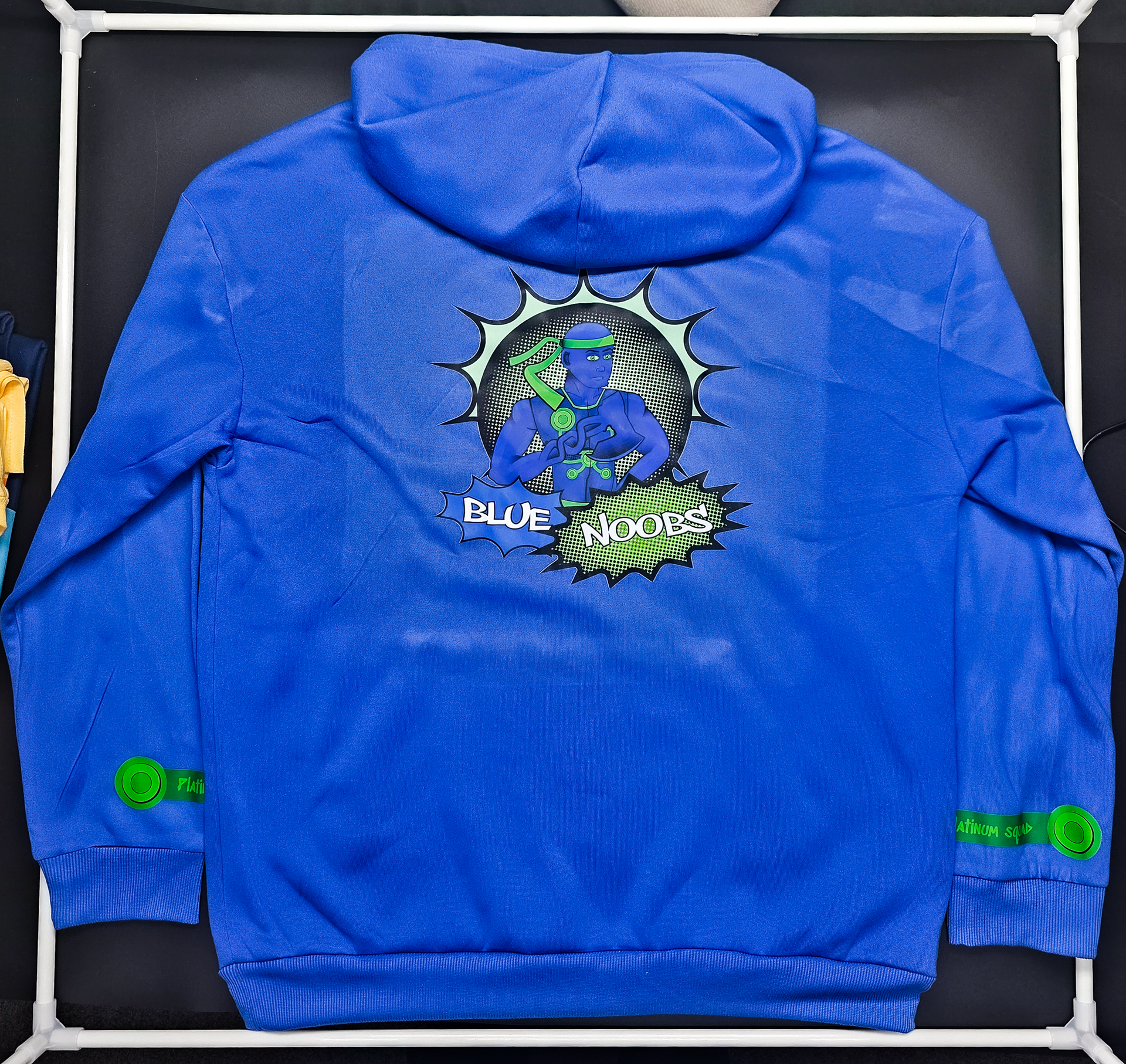 Hero Hoodie_Platinum Squad Blue Noobs Back