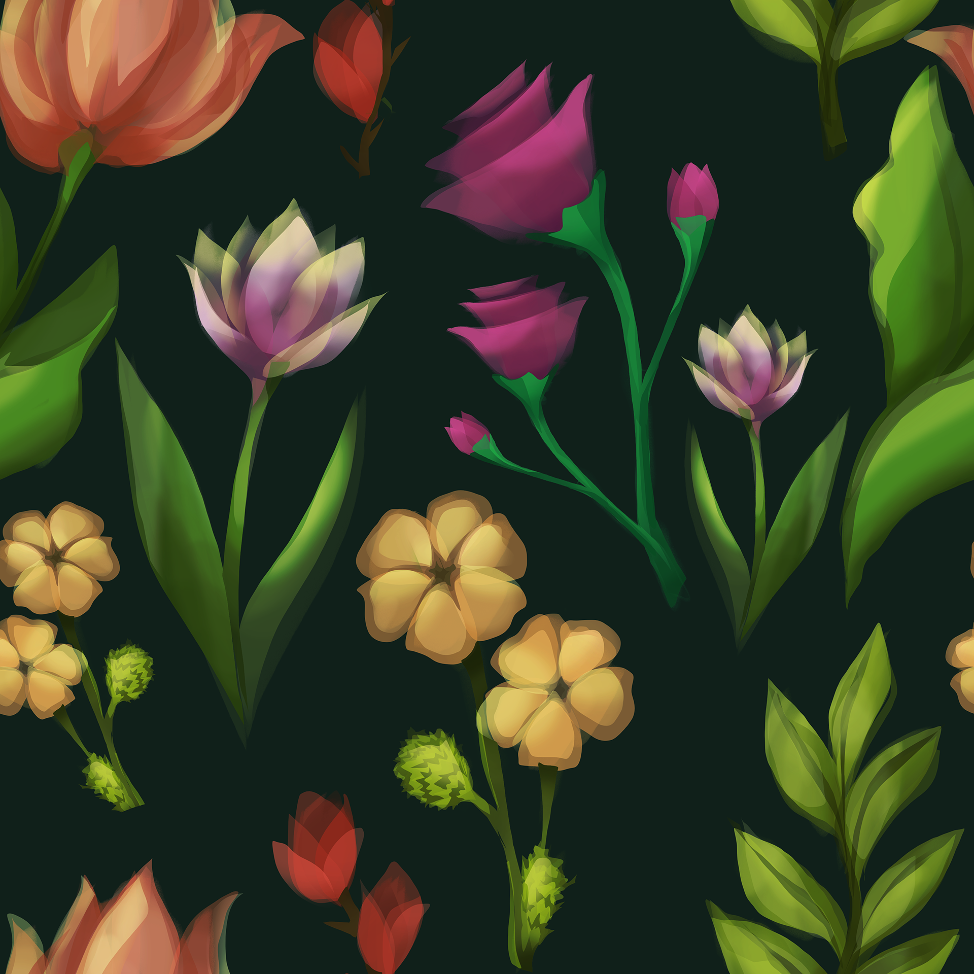 Dark Florals
