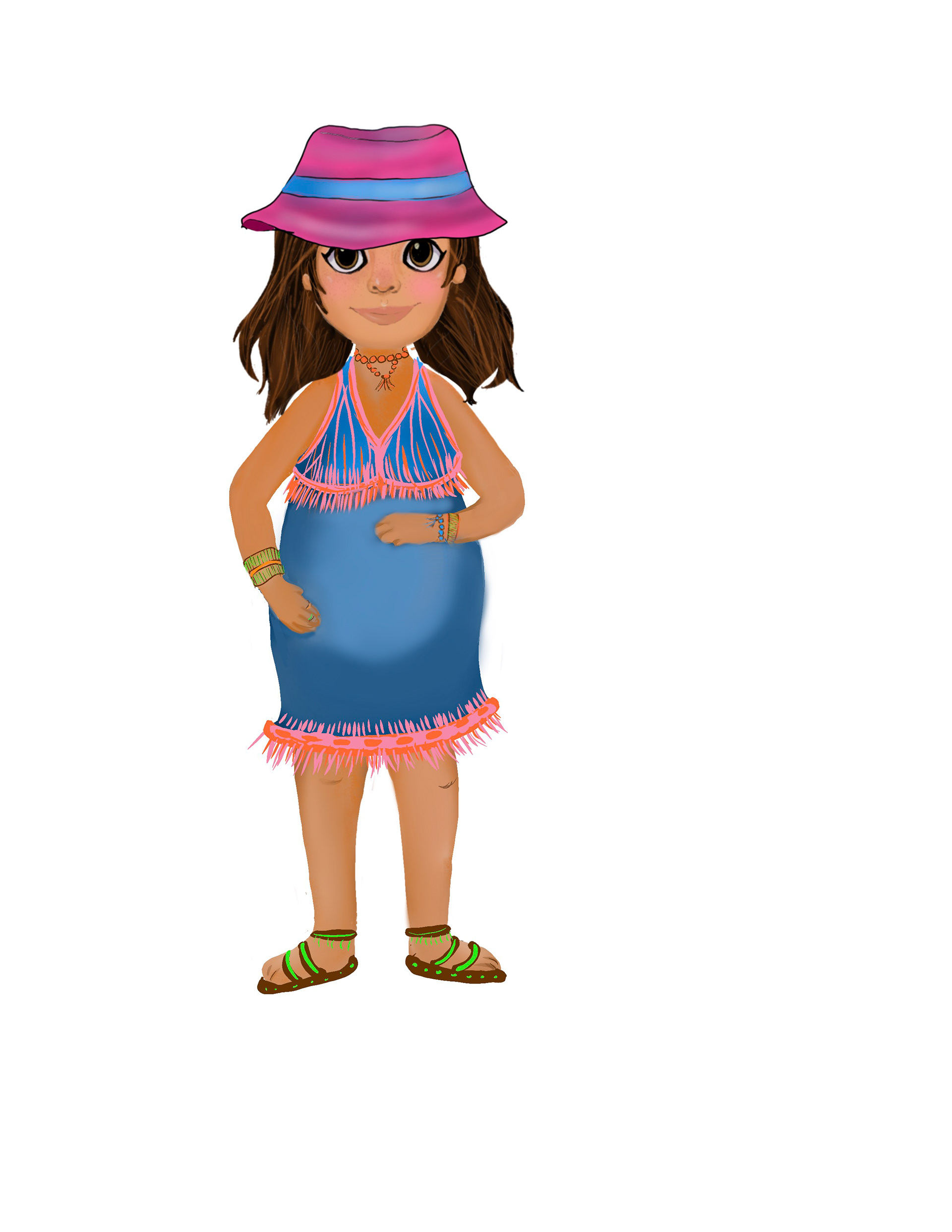 Pregnant Woman in Procreate