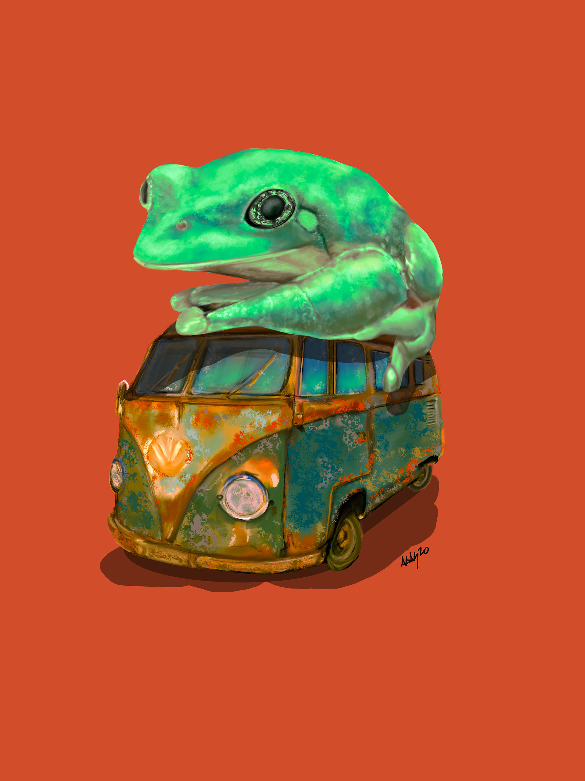 Realistic Frog Portrait