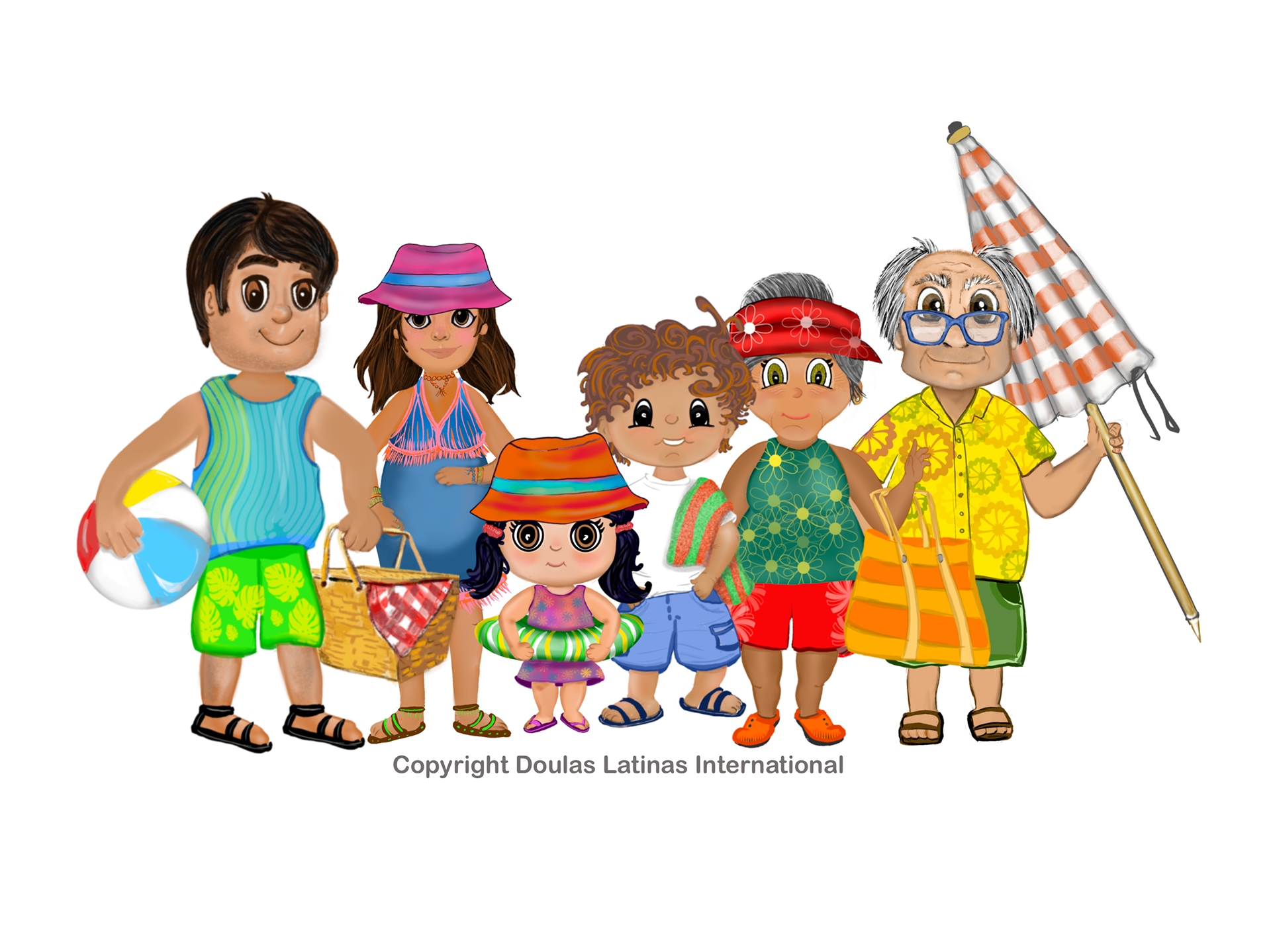 Summer Family in Procreate