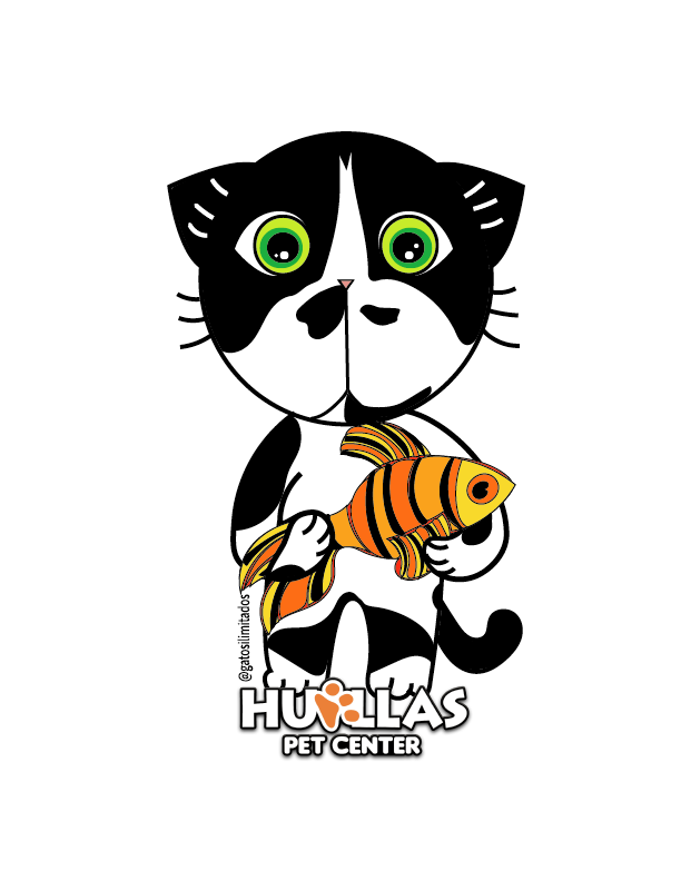 Illustrator Cat Sticker for Pet Shop