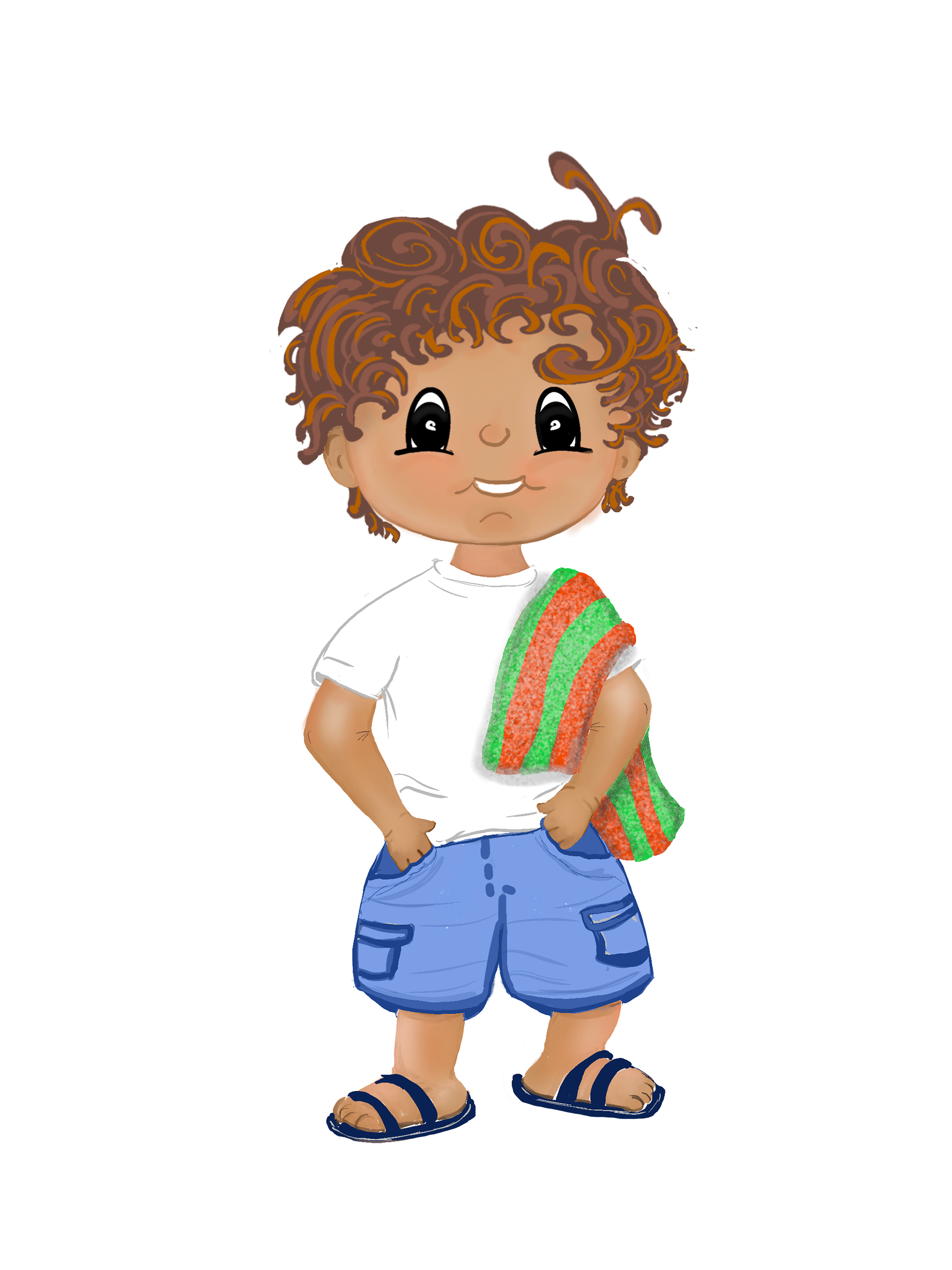 Summer boy in Procreate