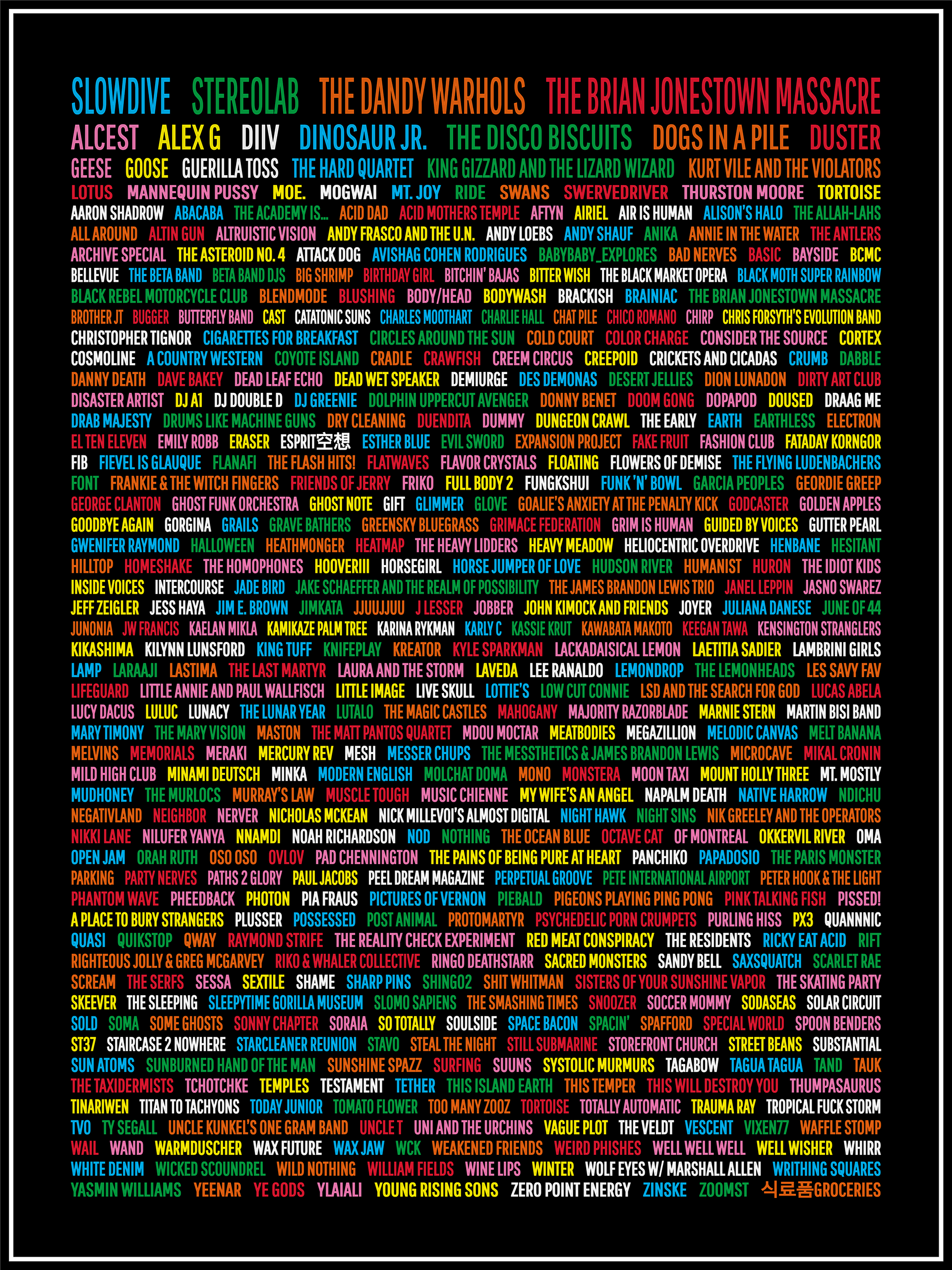 all of the artists I've photographed 2022-2025