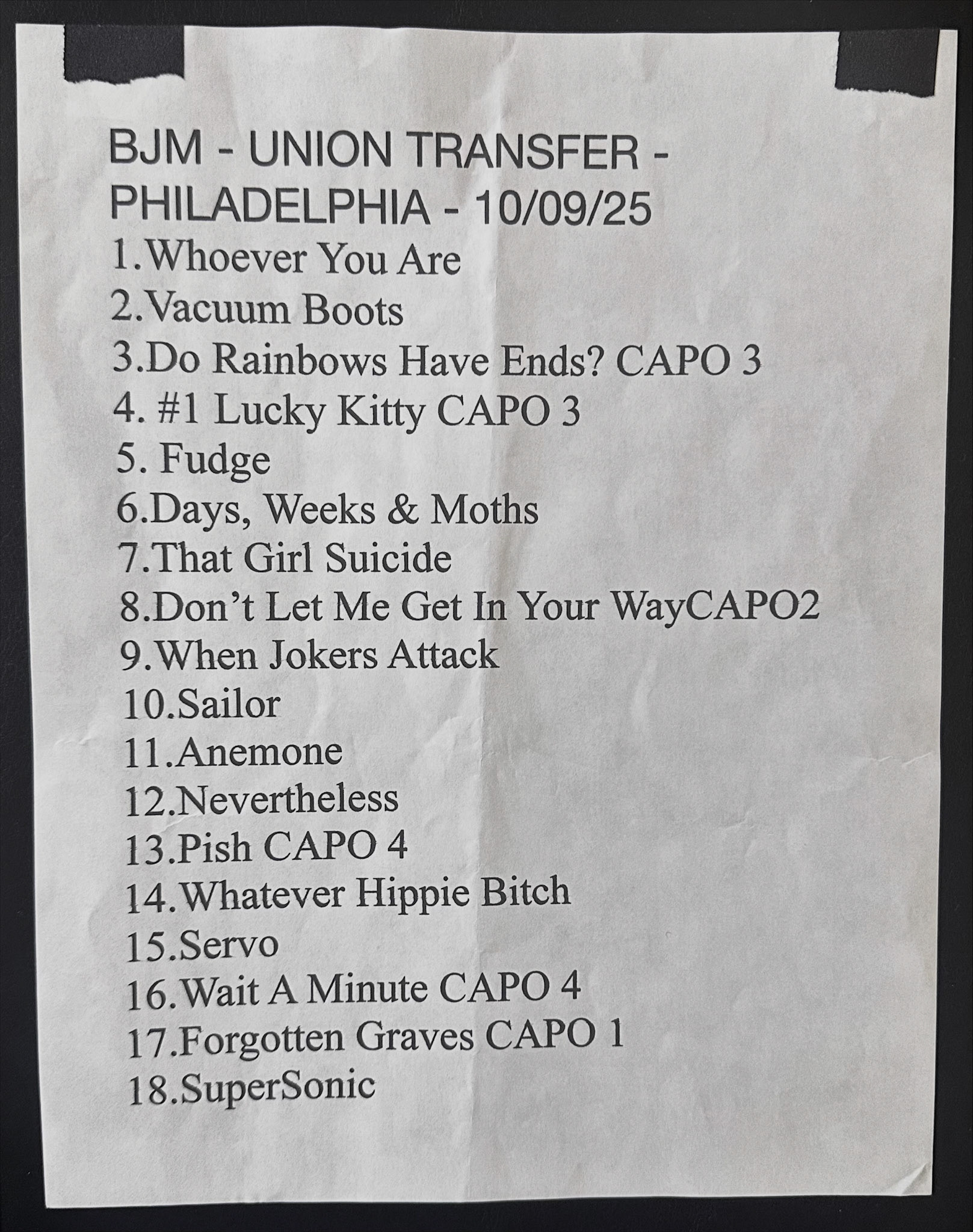 the Brian Jonestown Massacre @ Union Transfer 9/10/25