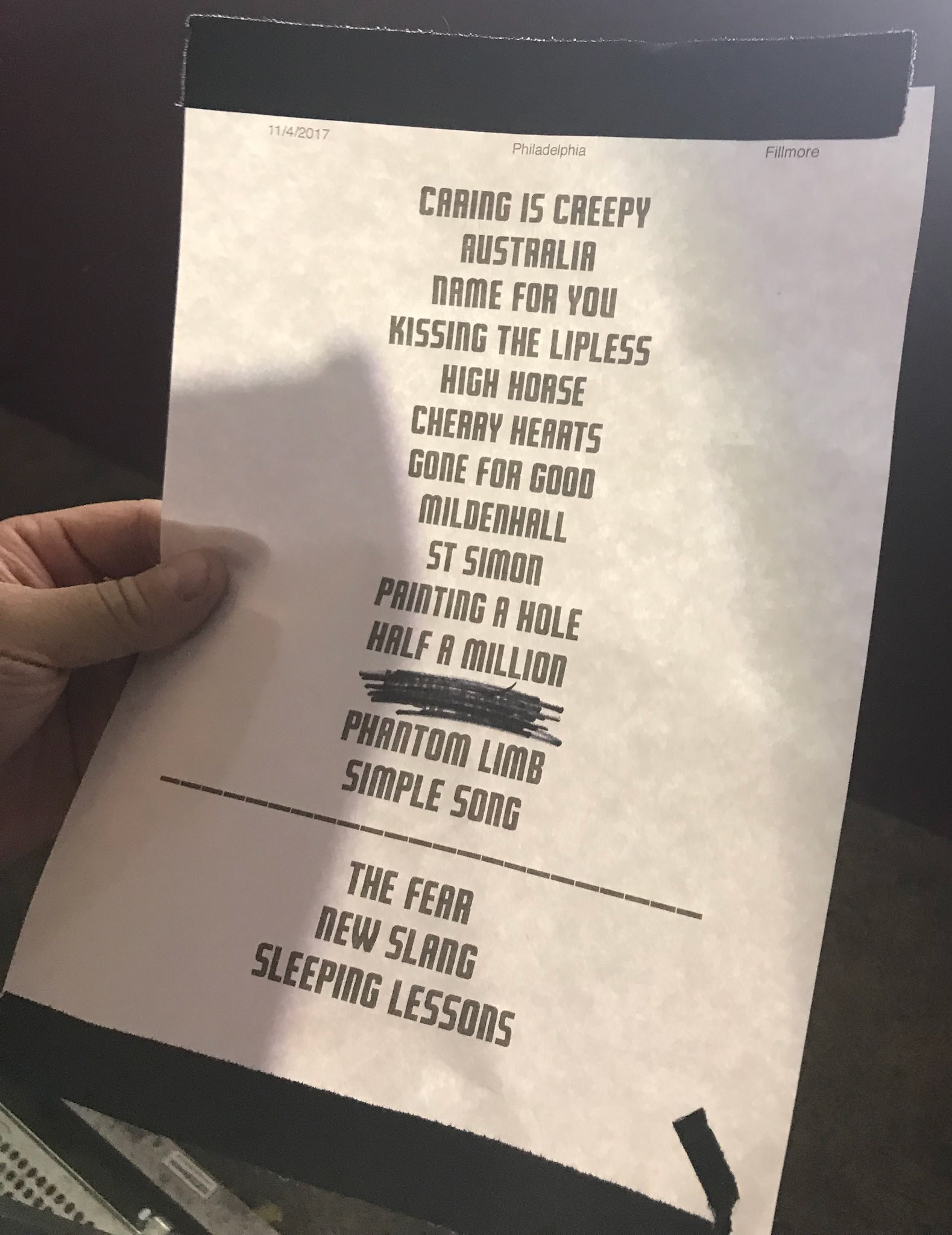 The Shins @ the Fillmore 11/4/17