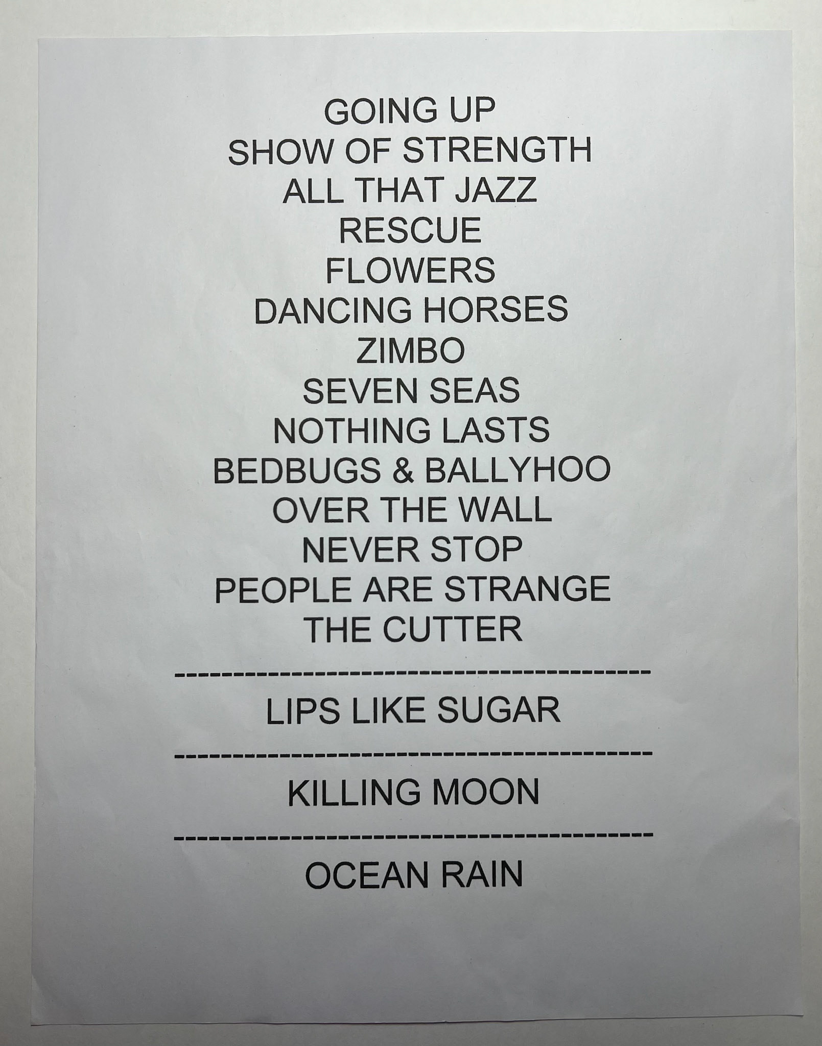 Echo &amp; the Bunnymen @ Union Transfer 9/16/22