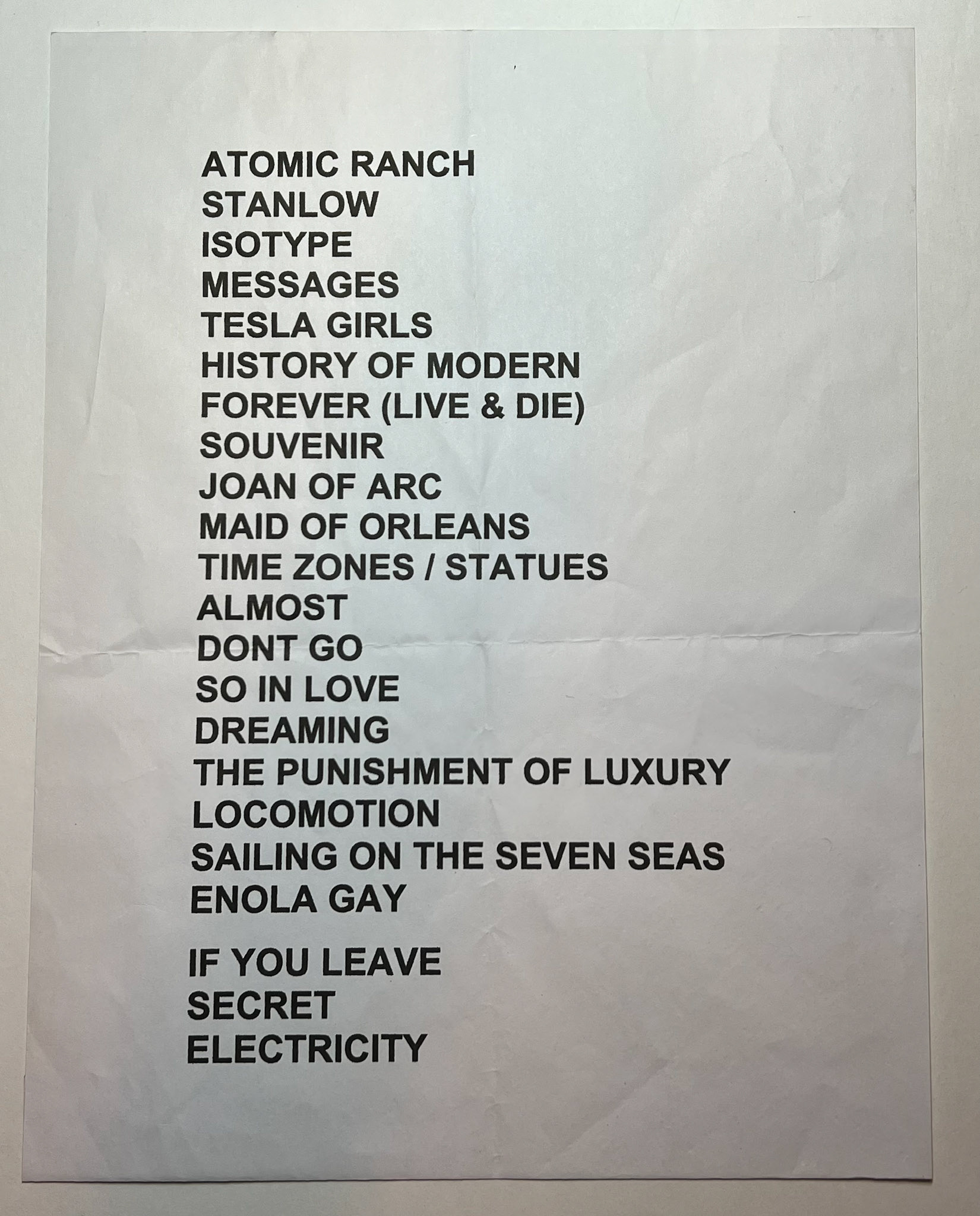 Orchestral Maneuvers in the Dark @ the Keswick Theater 4/27/22