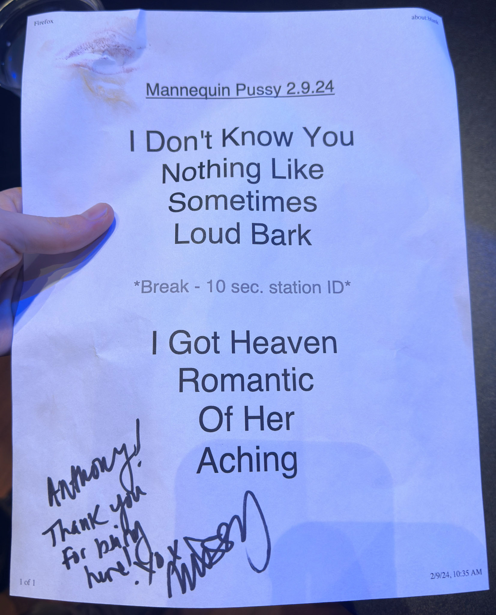 Mannequin Pussy @ World Cafe Live XPN Free @ Noon 2/9/24