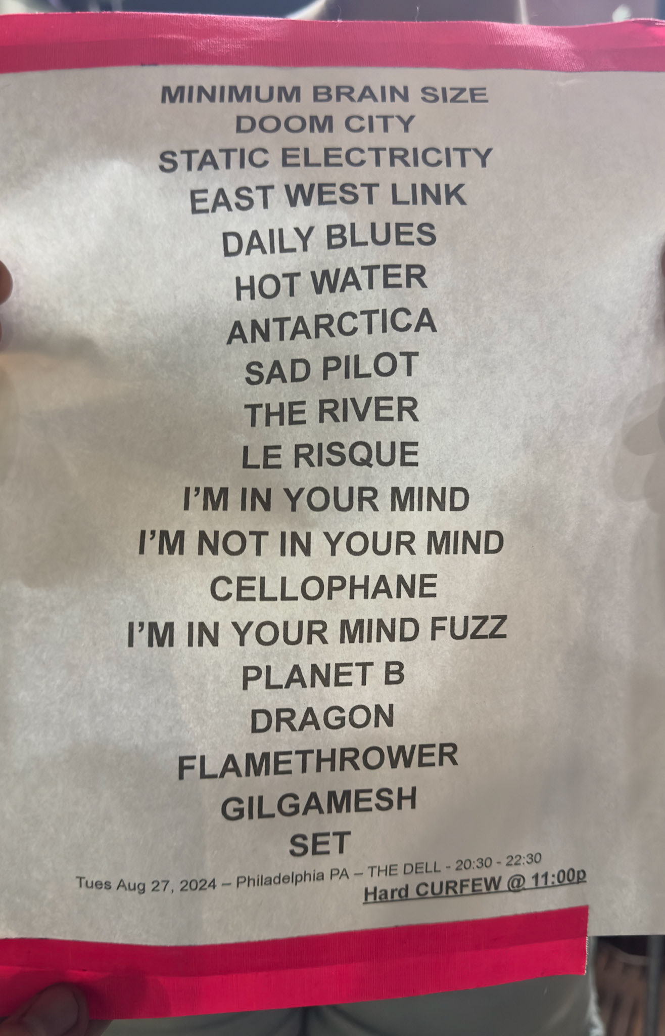 King Gizzard &amp; the Lizard Wizard @ the Dell 8/27/24