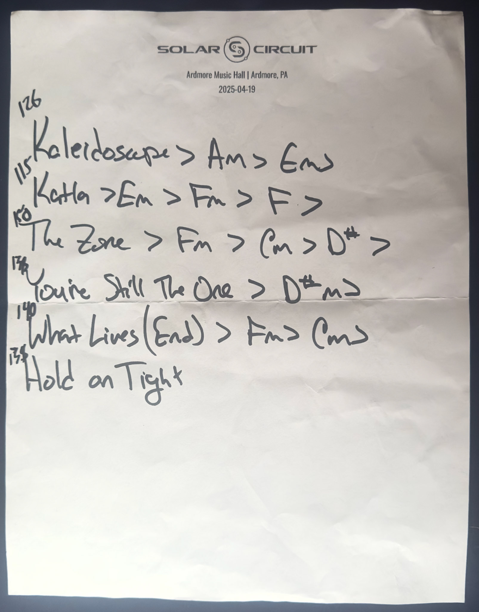 Solar Circuit @ Ardmore Music Hall 4/19/25