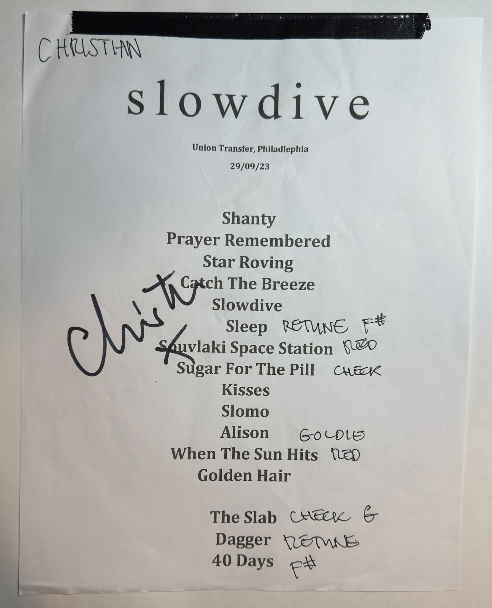 Slowdive @ Union Transfer 9/29/23