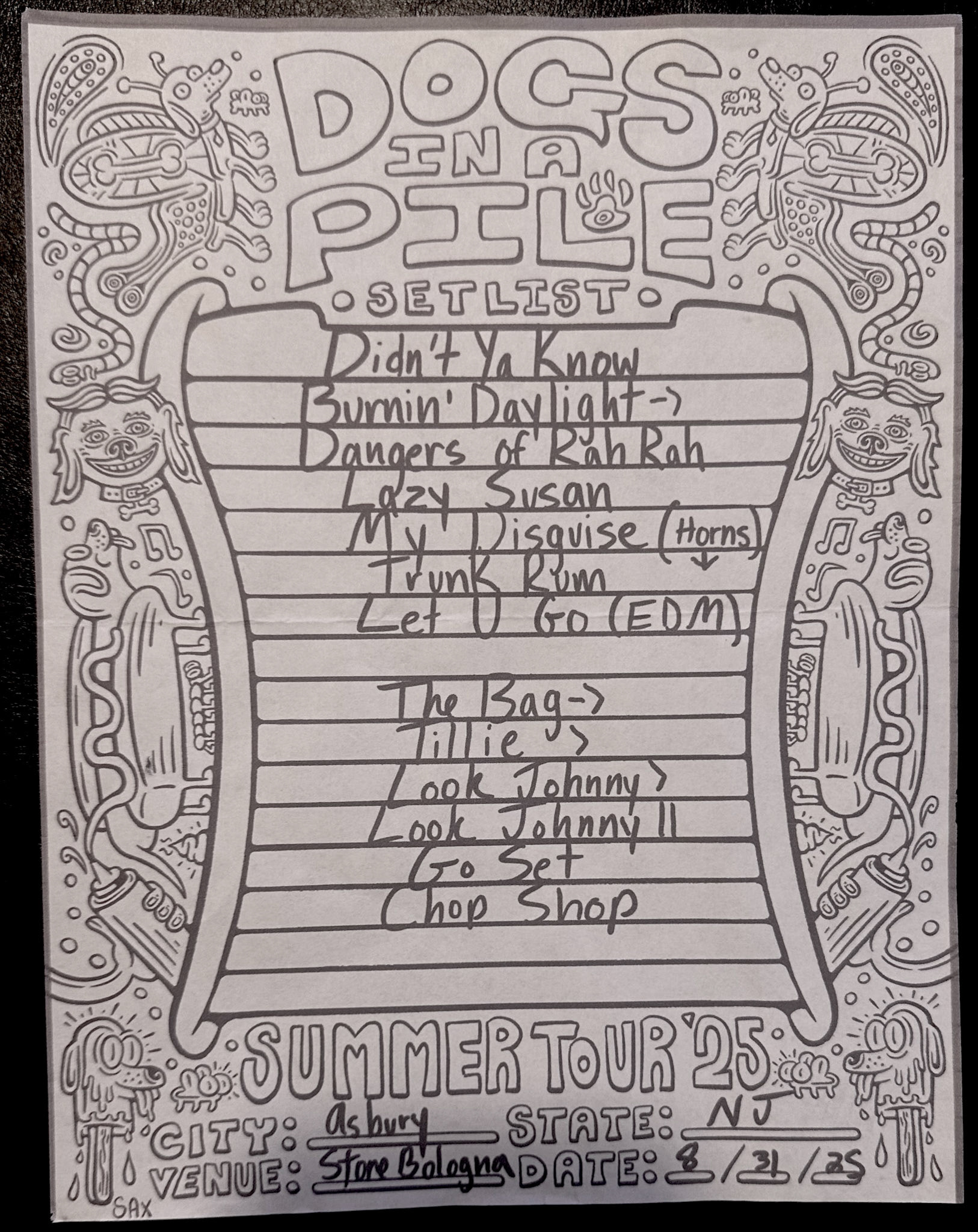 Dogs in a Pile @ the Stone Pony Summer Stage 8/31/25