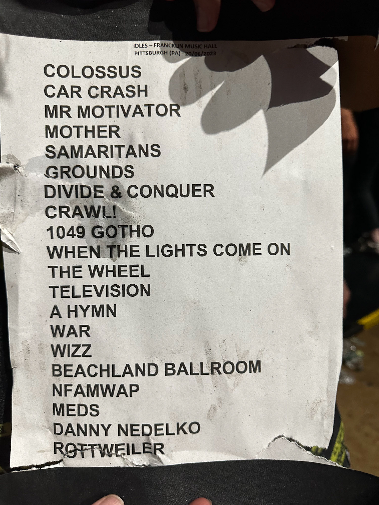 IDLES @ the Electric Factory 6/20/23