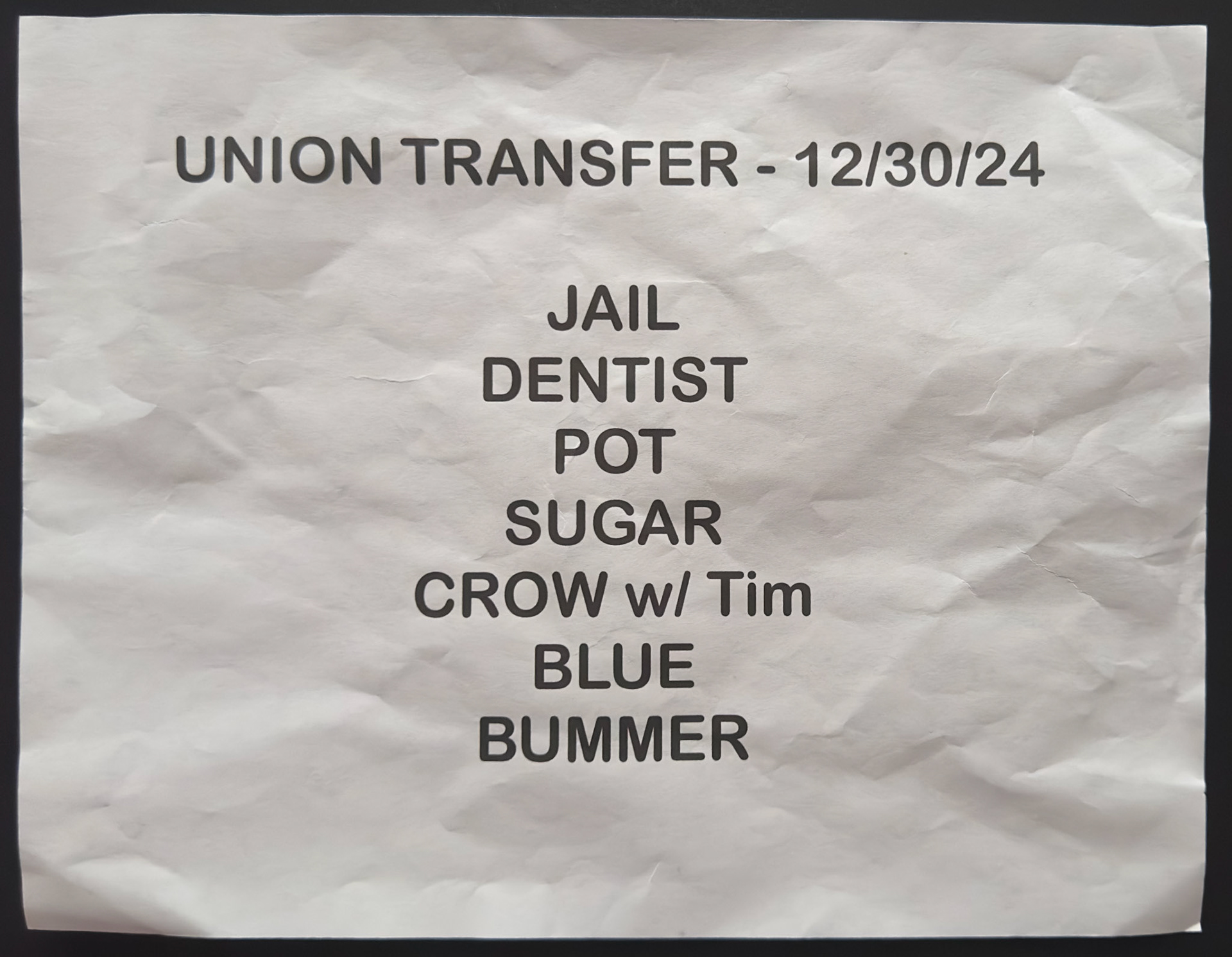 Muscle Tough @ Union Transfer 12/30/24