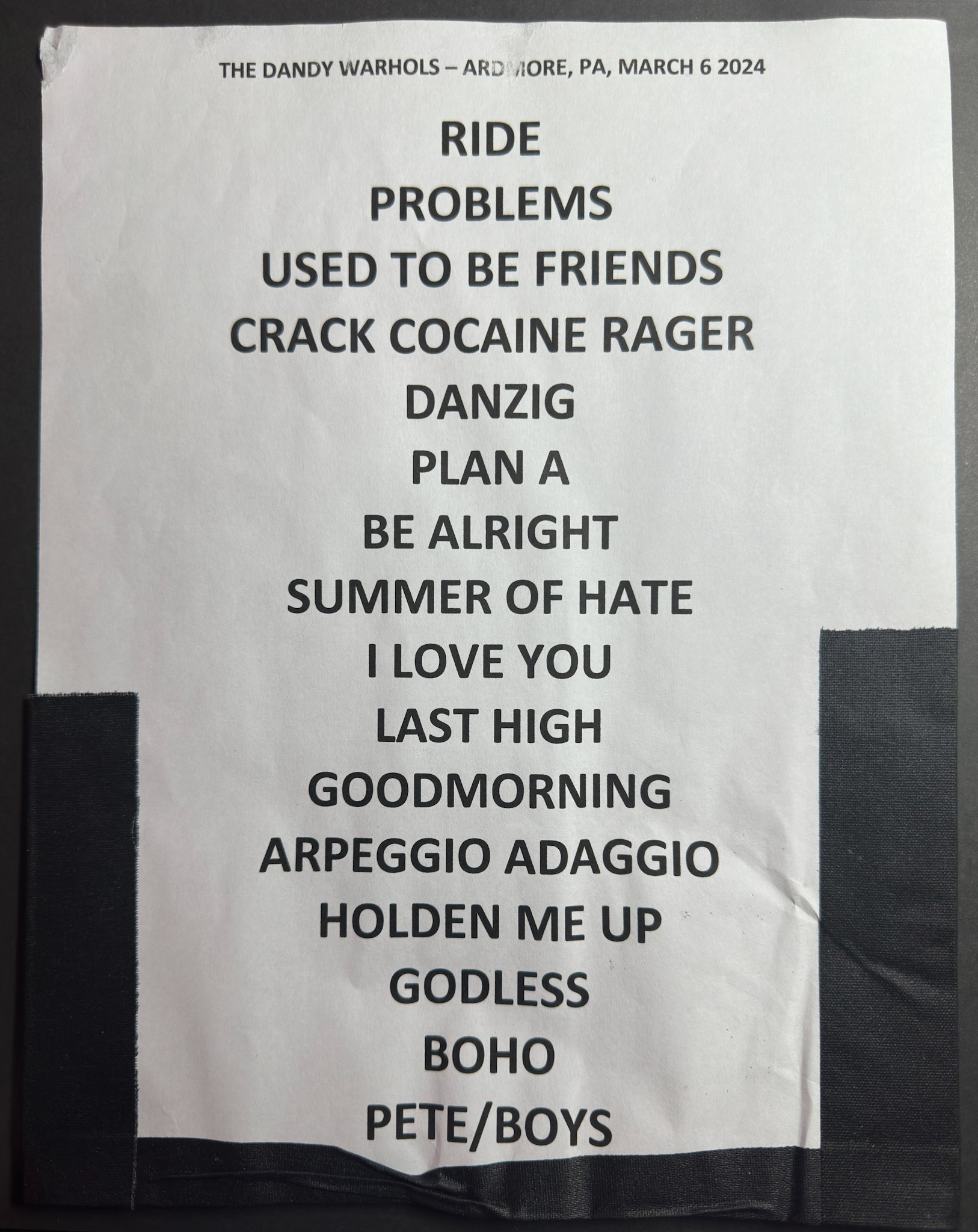 the Dandy Warhols @ Ardmore Music Hall 3/6/24