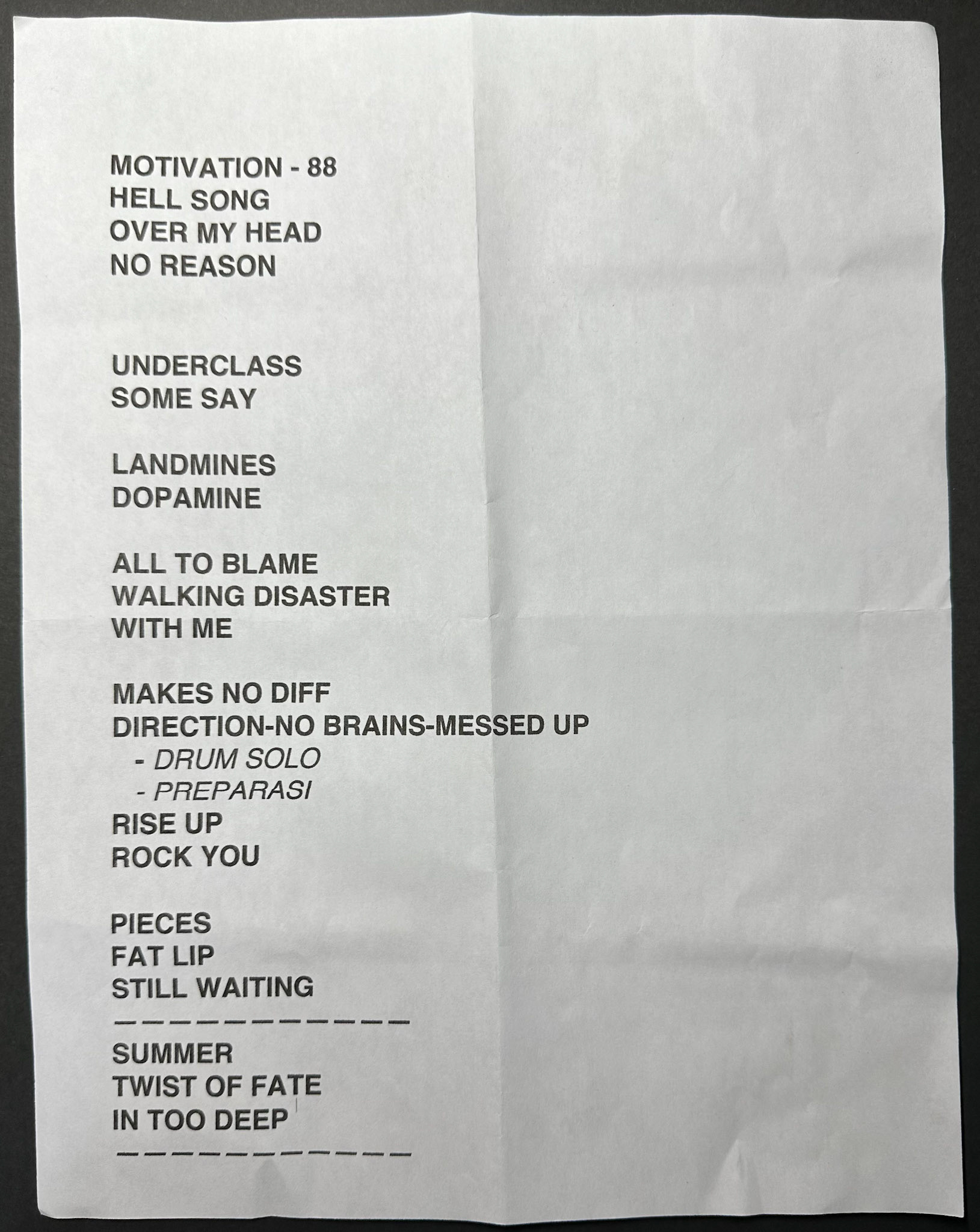 Sum 41 @ the Mann Skyline Stage, 5/18/24 (last Philly show ever!)