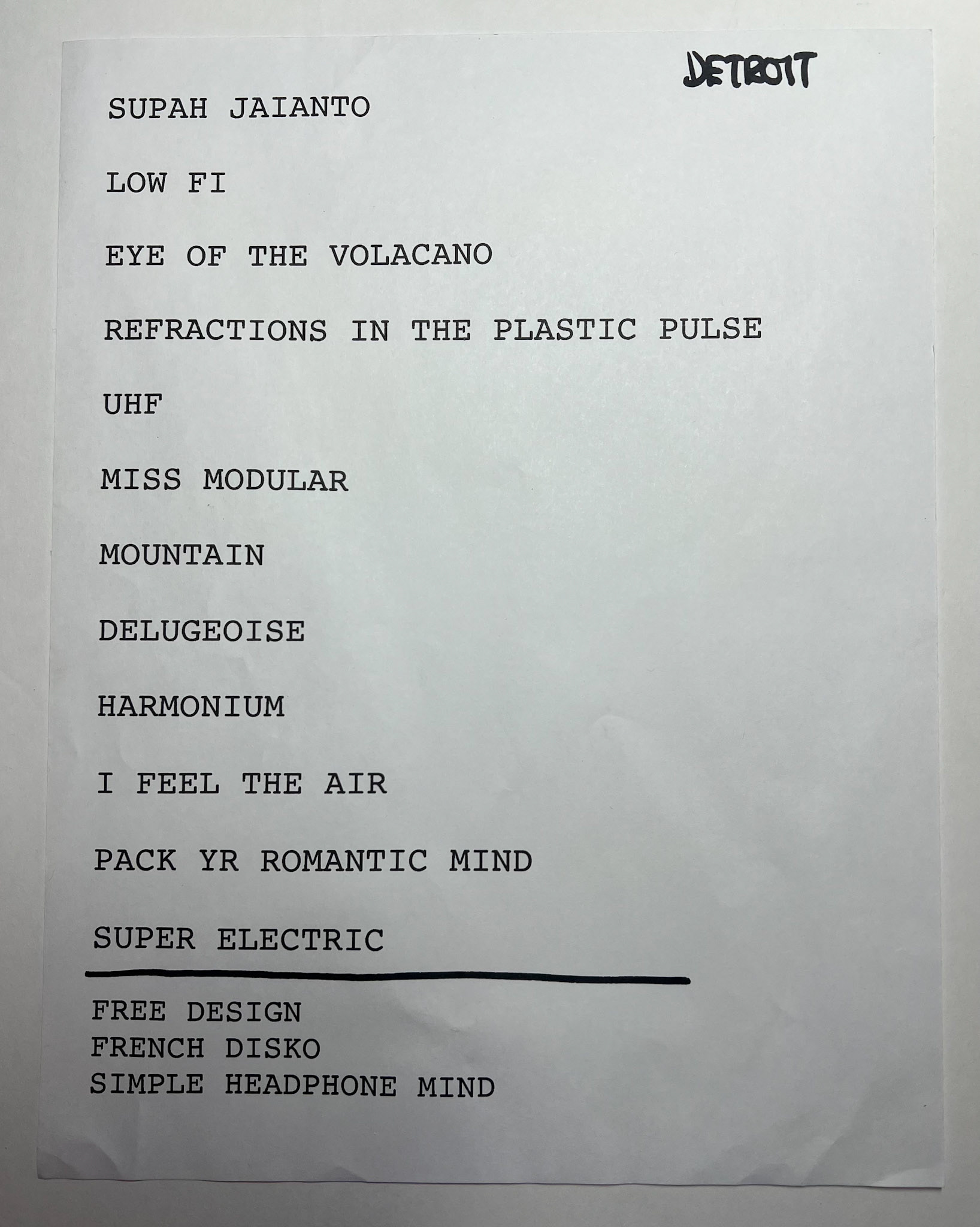 Stereolab @ the Majestic Theater Detroit 9/30/22