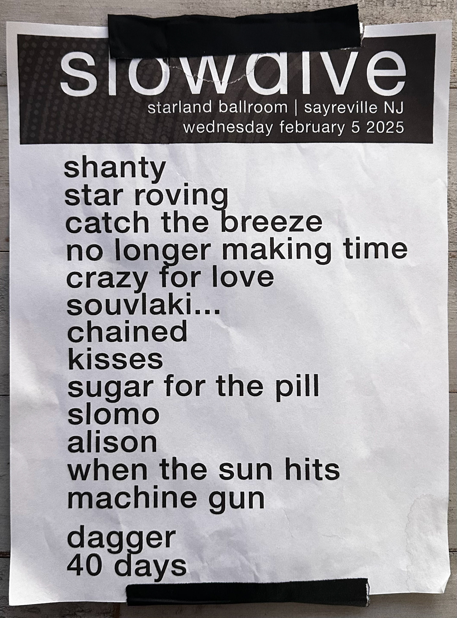 Slowdive @ Starland Ballroom NJ 2/5/25