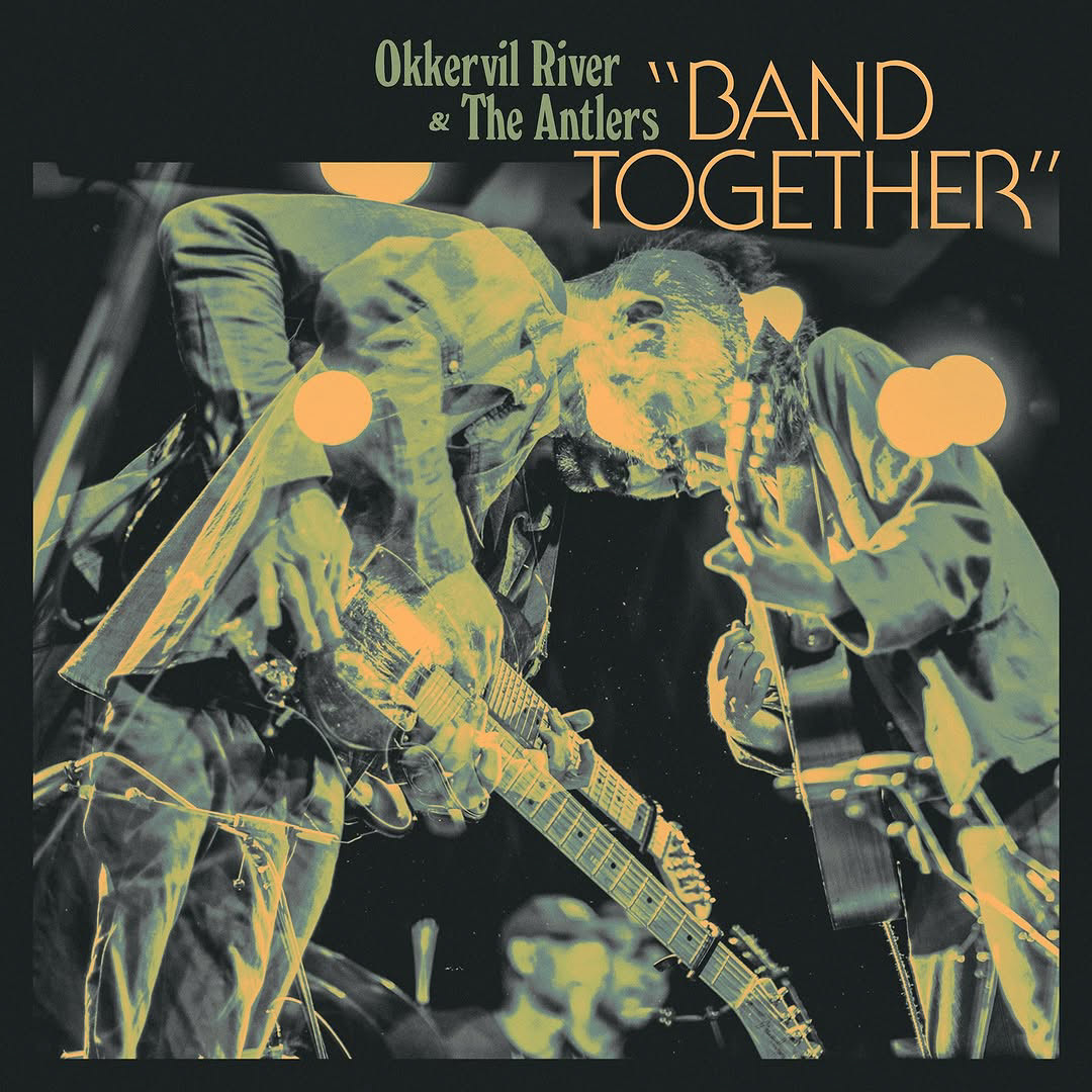 featured on the back cover of "Band Together" by Okkervil River & The Antlers (2025, Field's Edge) this front image by Ben Stas.