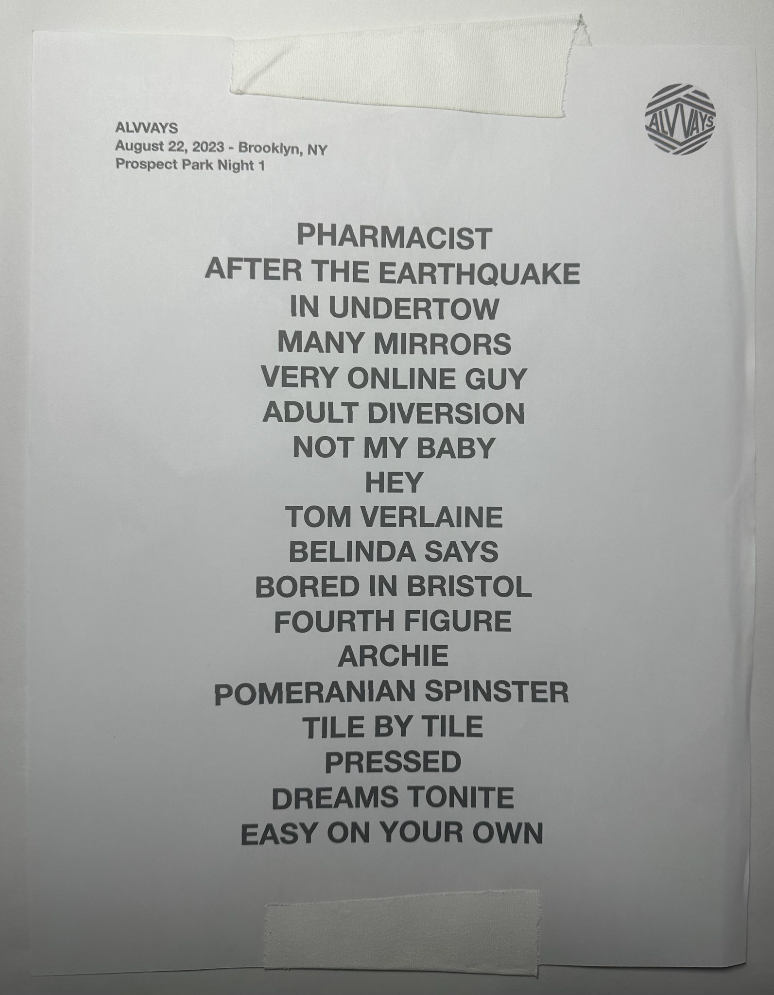 Alvvays @ Prospect Park Bandshell NYC 8/22/23